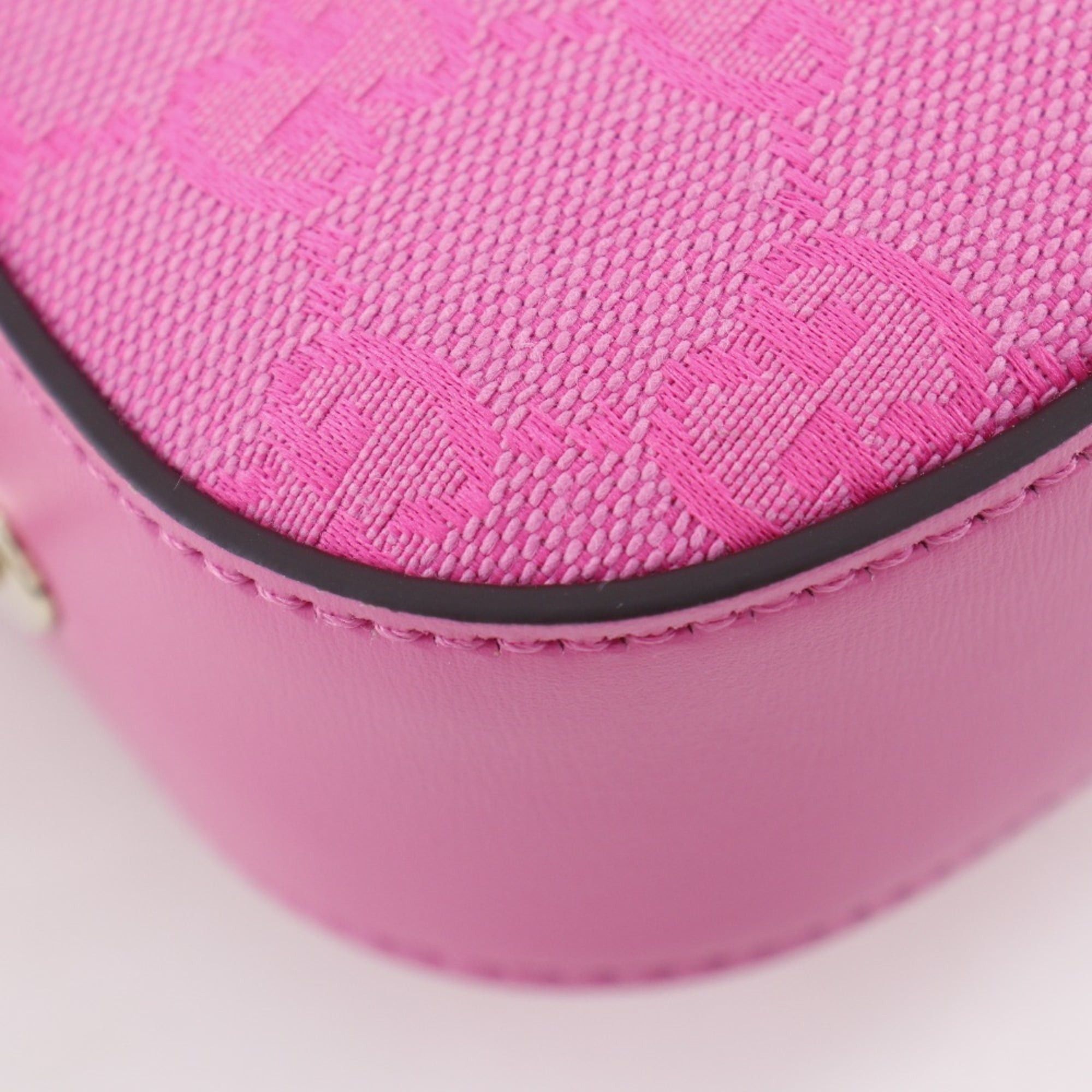 Gucci Gucci Moonside Mini Shoulder Bag 786035, GG Canvas, Pink, Zippered, Women's Size ONE SIZE - 6 Thumbnail