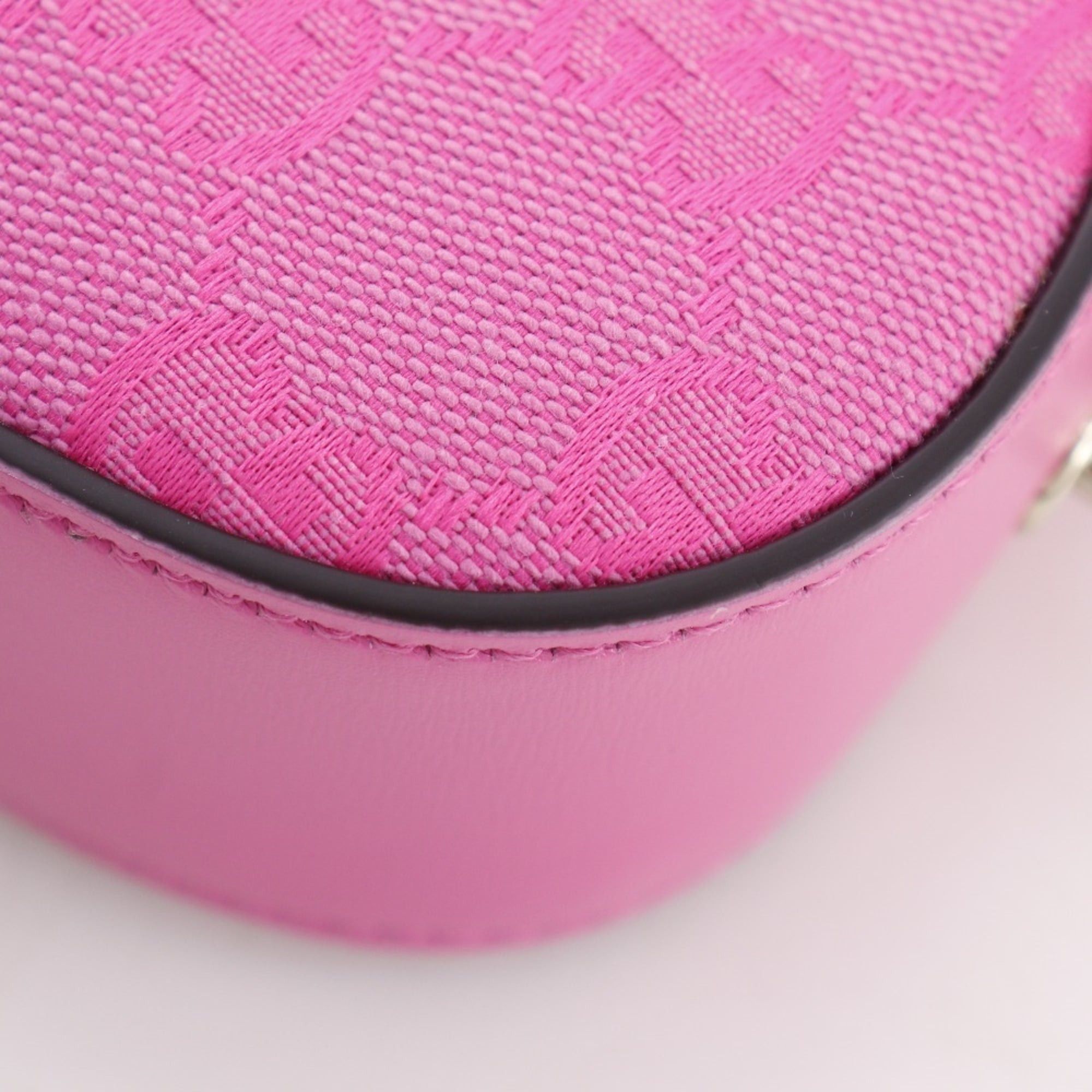 Gucci Gucci Moonside Mini Shoulder Bag 786035, GG Canvas, Pink, Zippered, Women's Size ONE SIZE - 5 Thumbnail