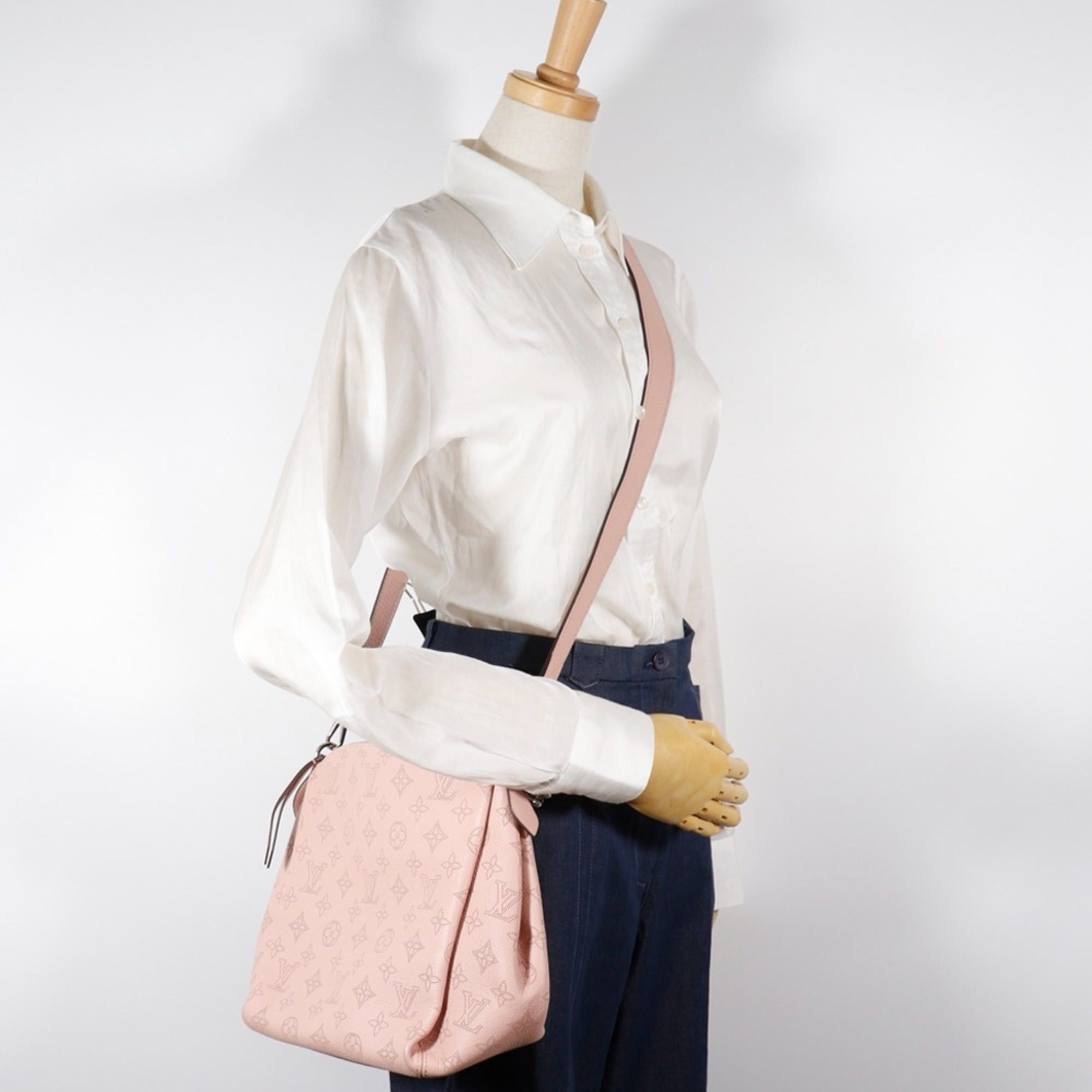 Louis Vuitton Louis Vuitton Babylon Chain BB Shoulder Bag 2WAY M51219 Monogram Mahina Magnolia 2018 Pink AH0168 A5 Zipper Women's Size ONE SIZE - 18 Thumbnail