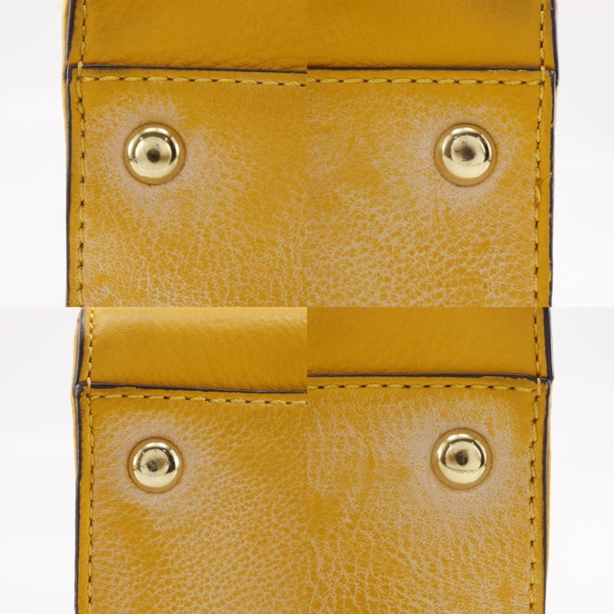 Michael Kors Michael Kors 2WAY Shoulder Handbag Leather Yellow 2way A4 Magnetic Type 2WAYShoulder Women's Size ONE SIZE - 9 Thumbnail