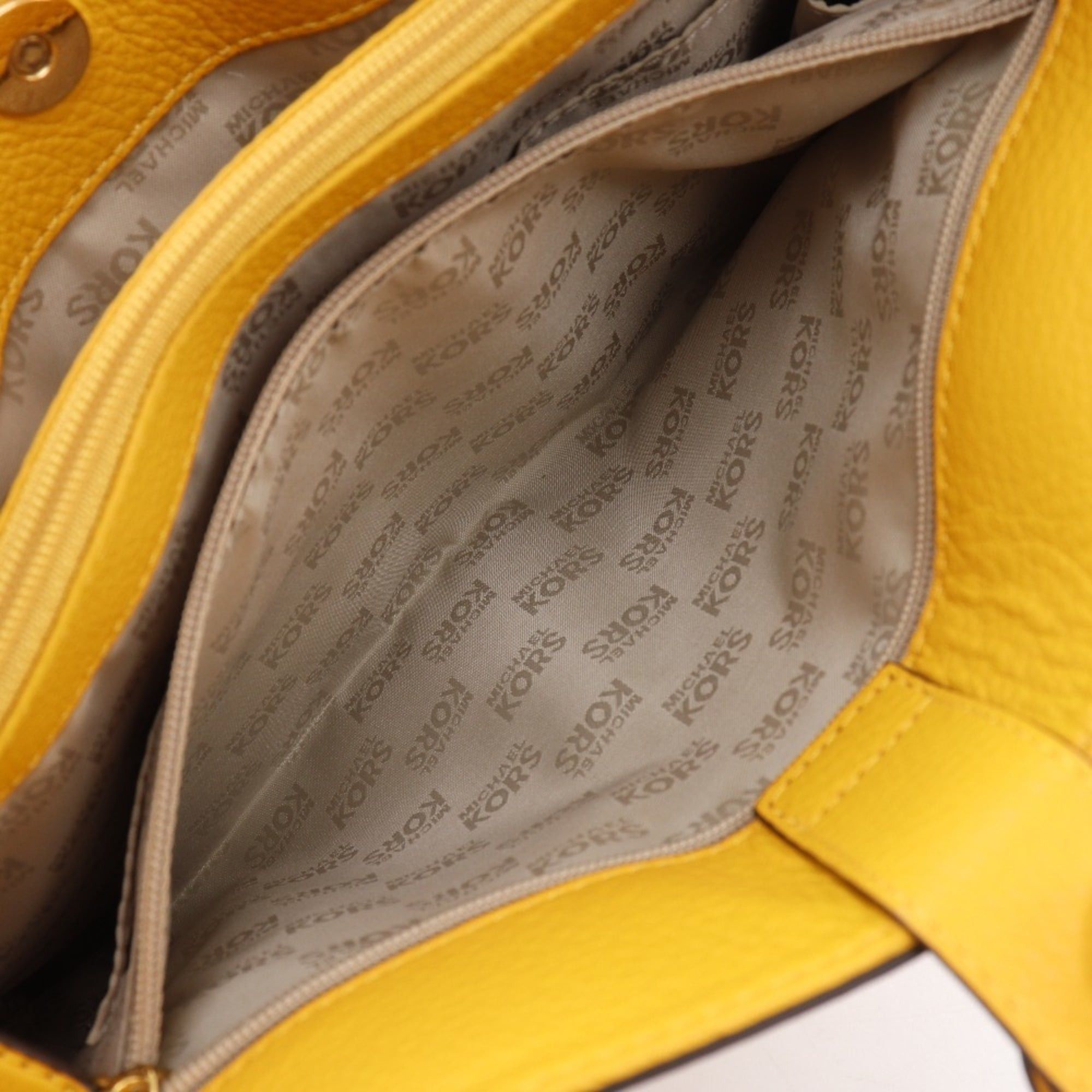 Michael Kors Michael Kors 2WAY Shoulder Handbag Leather Yellow 2way A4 Magnetic Type 2WAYShoulder Women's Size ONE SIZE - 8 Thumbnail
