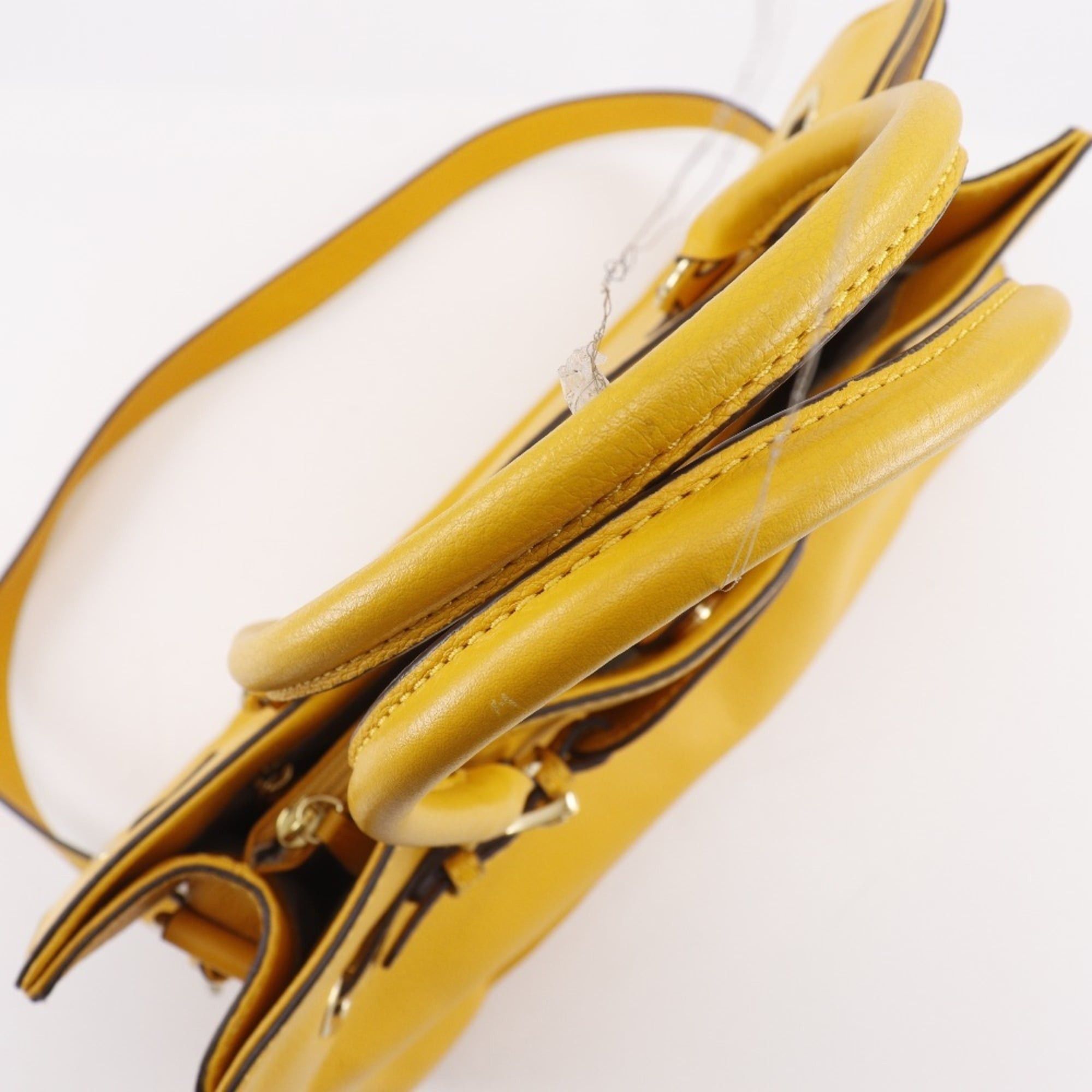 Michael Kors Michael Kors 2WAY Shoulder Handbag Leather Yellow 2way A4 Magnetic Type 2WAYShoulder Women's Size ONE SIZE - 5 Thumbnail