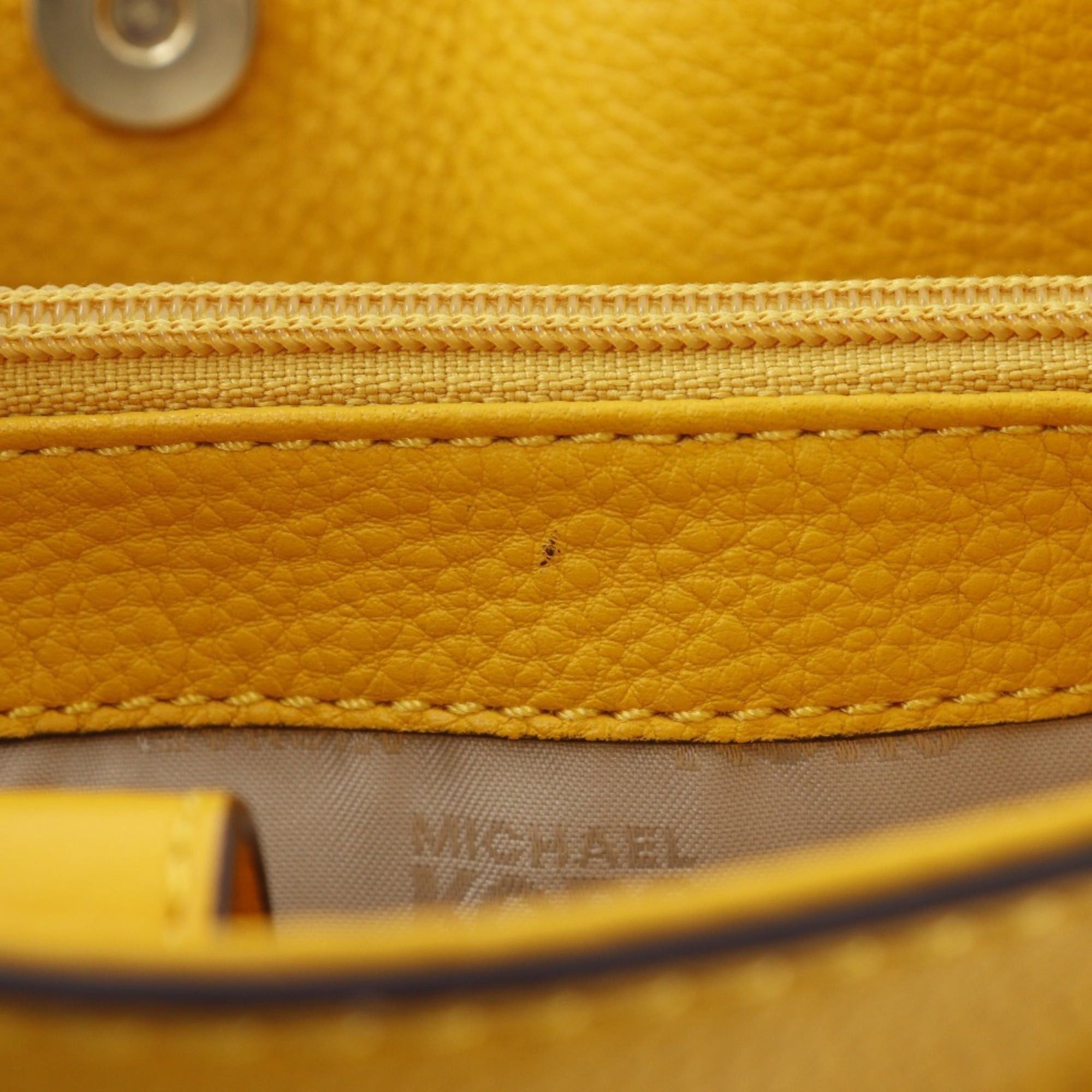 Michael Kors Michael Kors 2WAY Shoulder Handbag Leather Yellow 2way A4 Magnetic Type 2WAYShoulder Women's Size ONE SIZE - 18 Thumbnail