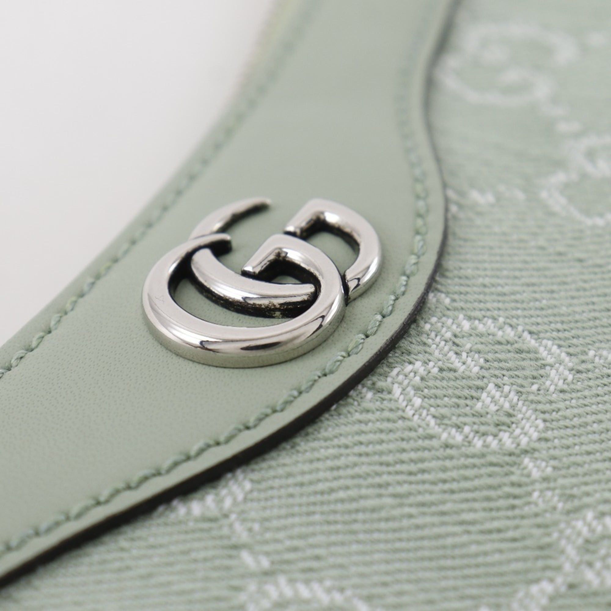 Gucci Gucci Off Deer 3-Way Shoulder Bag 784753, GG Canvas, Pale Green, Zipper, Women's Size ONE SIZE - 6 Thumbnail