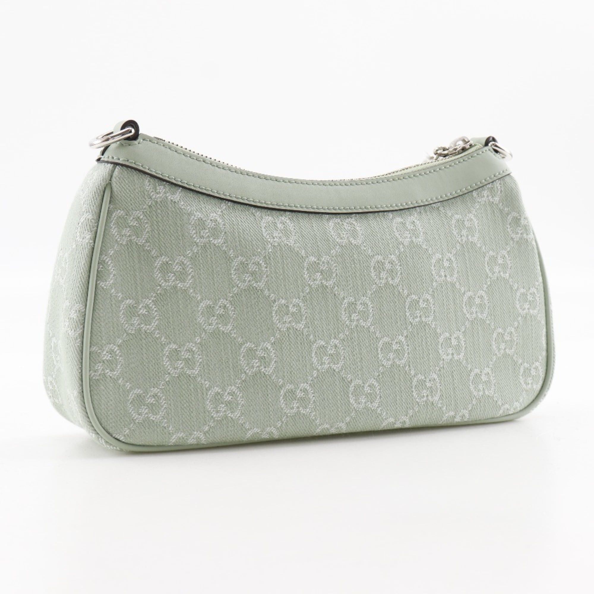 Gucci Gucci Off Deer 3-Way Shoulder Bag 784753, GG Canvas, Pale Green, Zipper, Women's Size ONE SIZE - 3 Thumbnail