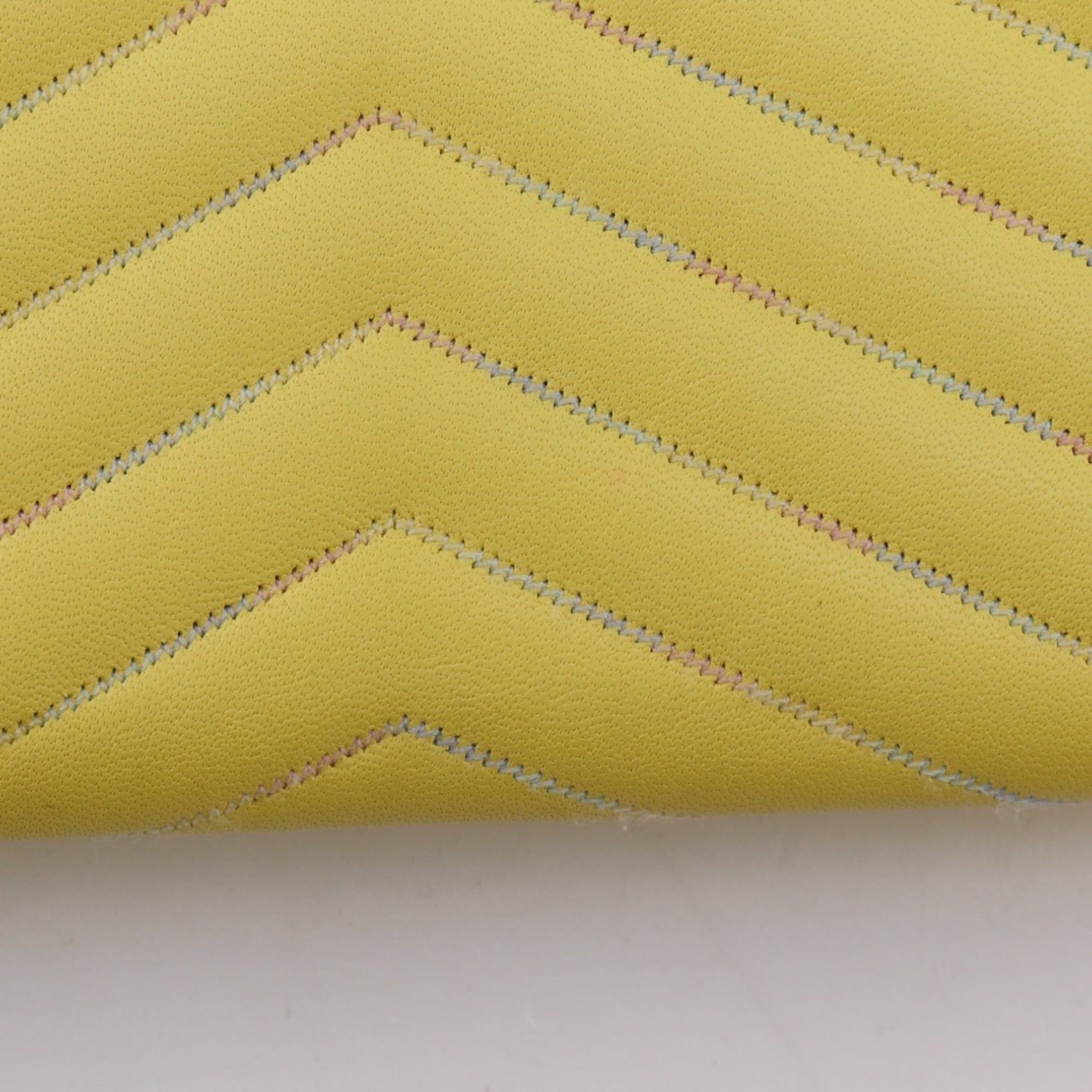 Chanel Chanel V stitch long wallet Coco mark lambskin yellow snap button women's Size ONE SIZE - 12 Thumbnail