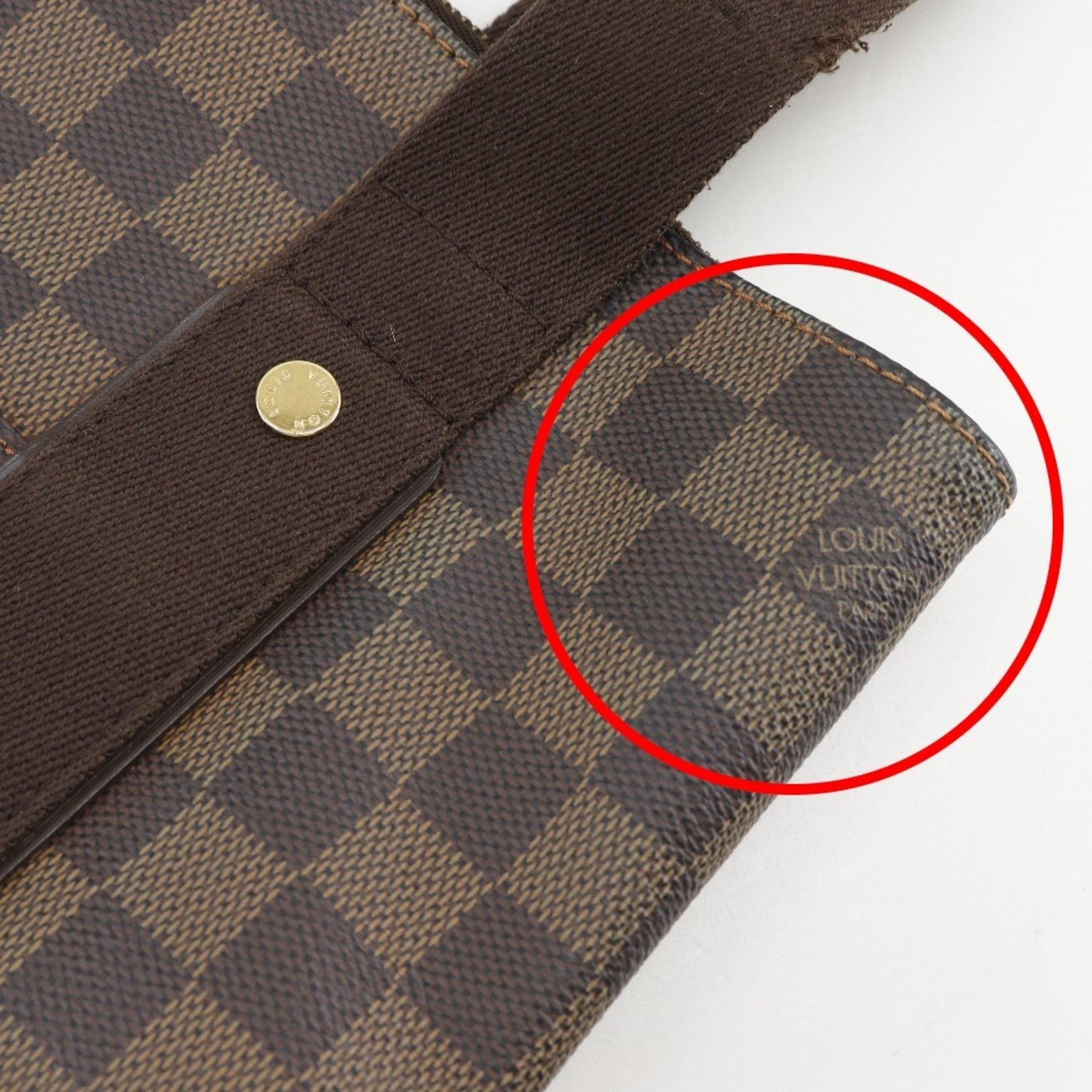 Louis Vuitton Louis Vuitton Kababobur Tote Bag N52006 Damier Canvas 2008 Brown CA2048 A4 Open Unisex Size ONE SIZE - 12 Thumbnail