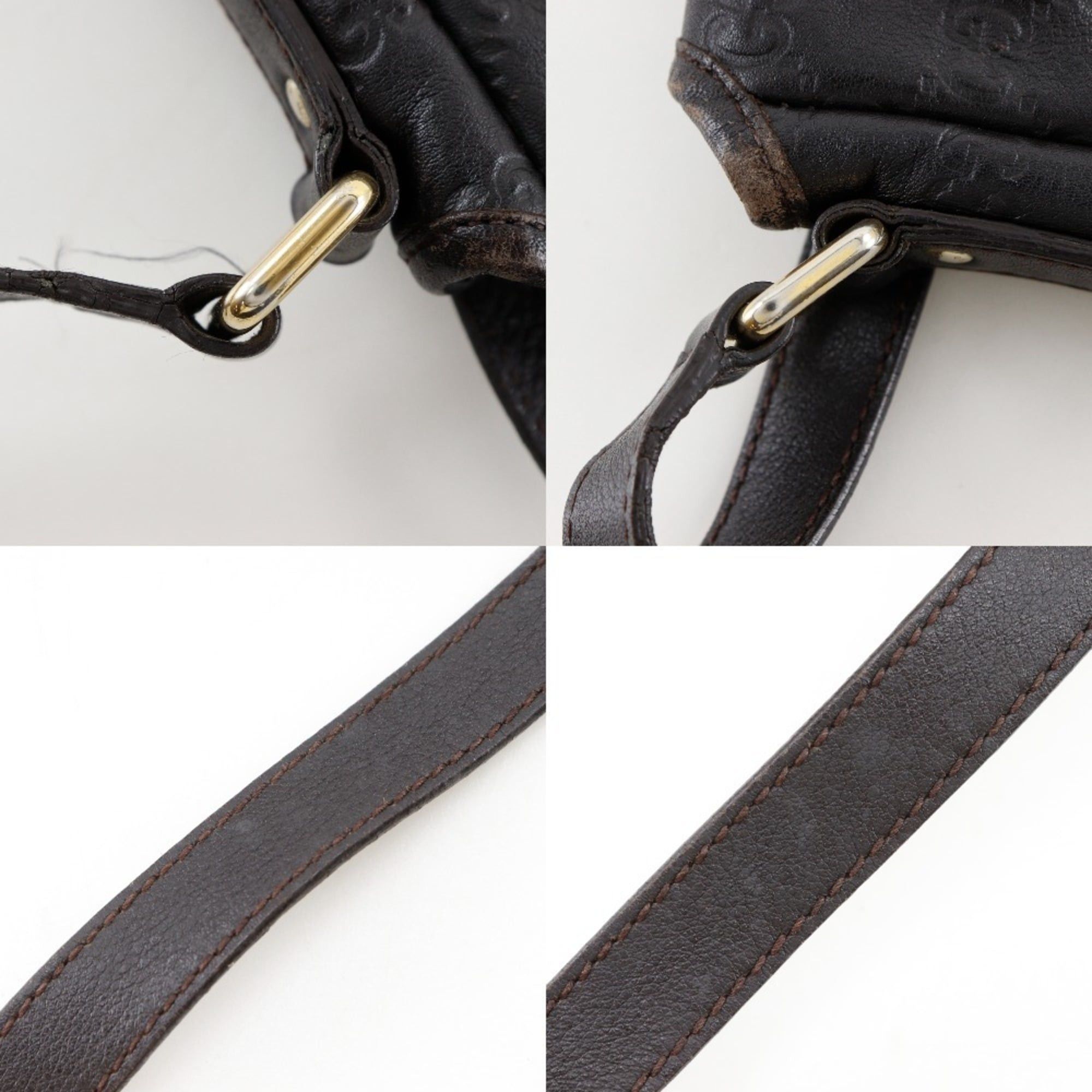 Gucci Gucci GG Shoulder Bag 223666 Shimmer Leather Brown A5 Magnetic Type Unisex Size ONE SIZE - 14 Thumbnail