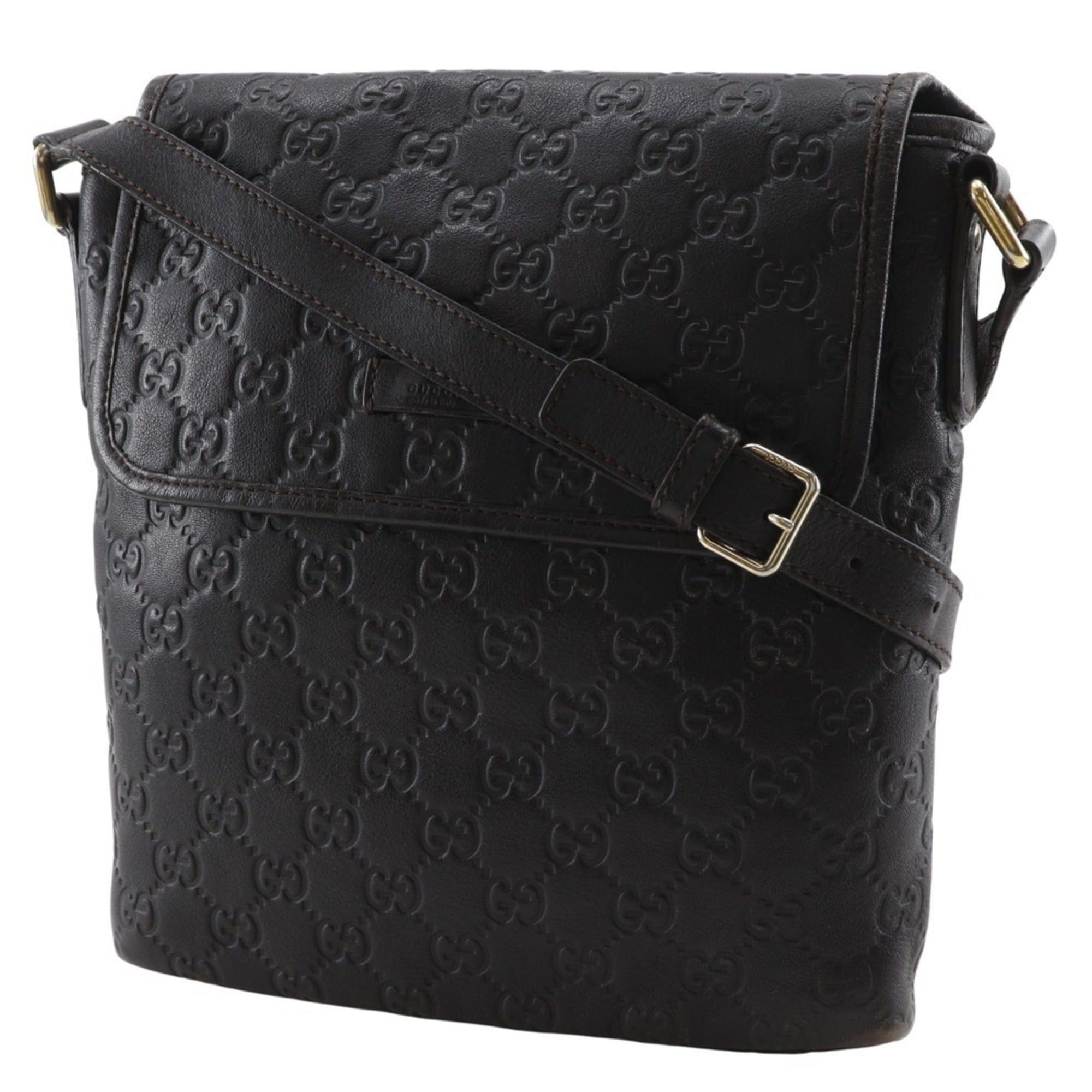 Gucci Gucci GG Shoulder Bag 223666 Shimmer Leather Brown A5 Magnetic Type Unisex Size ONE SIZE - 2 Thumbnail