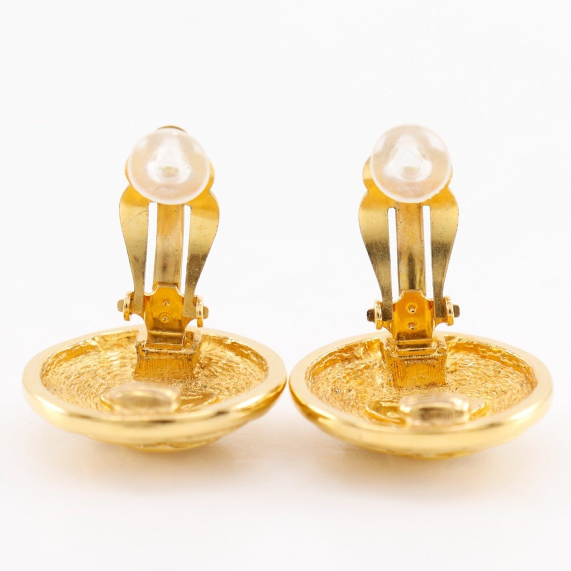 Chanel CHANEL Coco Mark Earrings Matelasse Vintage Gold Plated Approx. 22g COCO Women's Size ONE SIZE - 5 Thumbnail