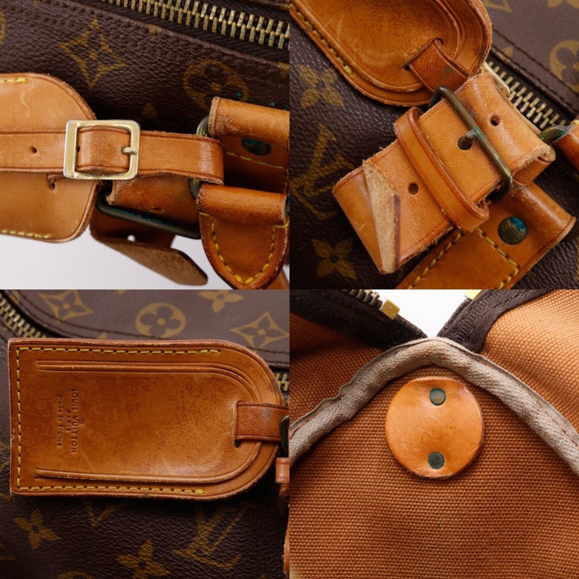 Louis Vuitton Louis Vuitton Keepall 50 Boston Bag Vintage M41426 Monogram Canvas 1982 Brown 822 A4 Zipper Unisex Size ONE SIZE - 13 Thumbnail