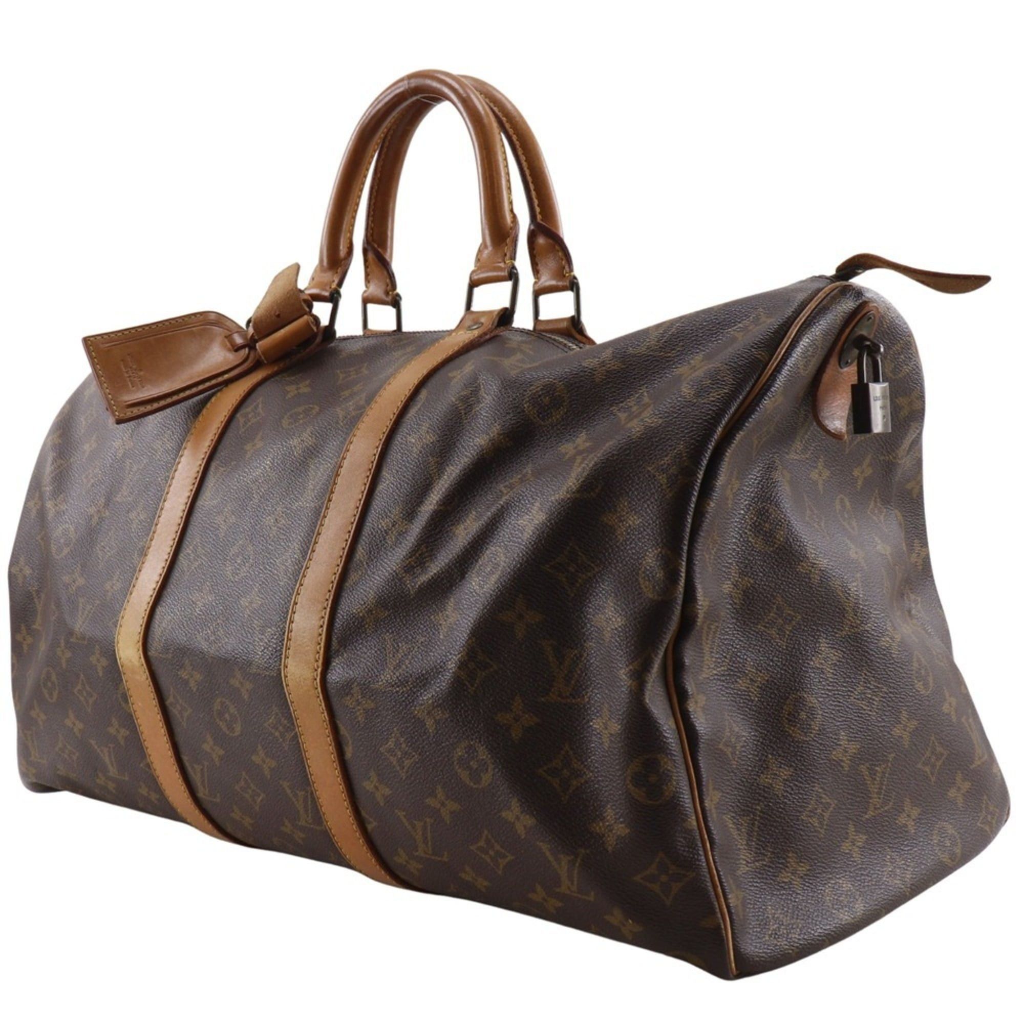 Louis Vuitton Louis Vuitton Keepall 50 Boston Bag Vintage M41426 Monogram Canvas 1982 Brown 822 A4 Zipper Unisex Size ONE SIZE - 2 Thumbnail