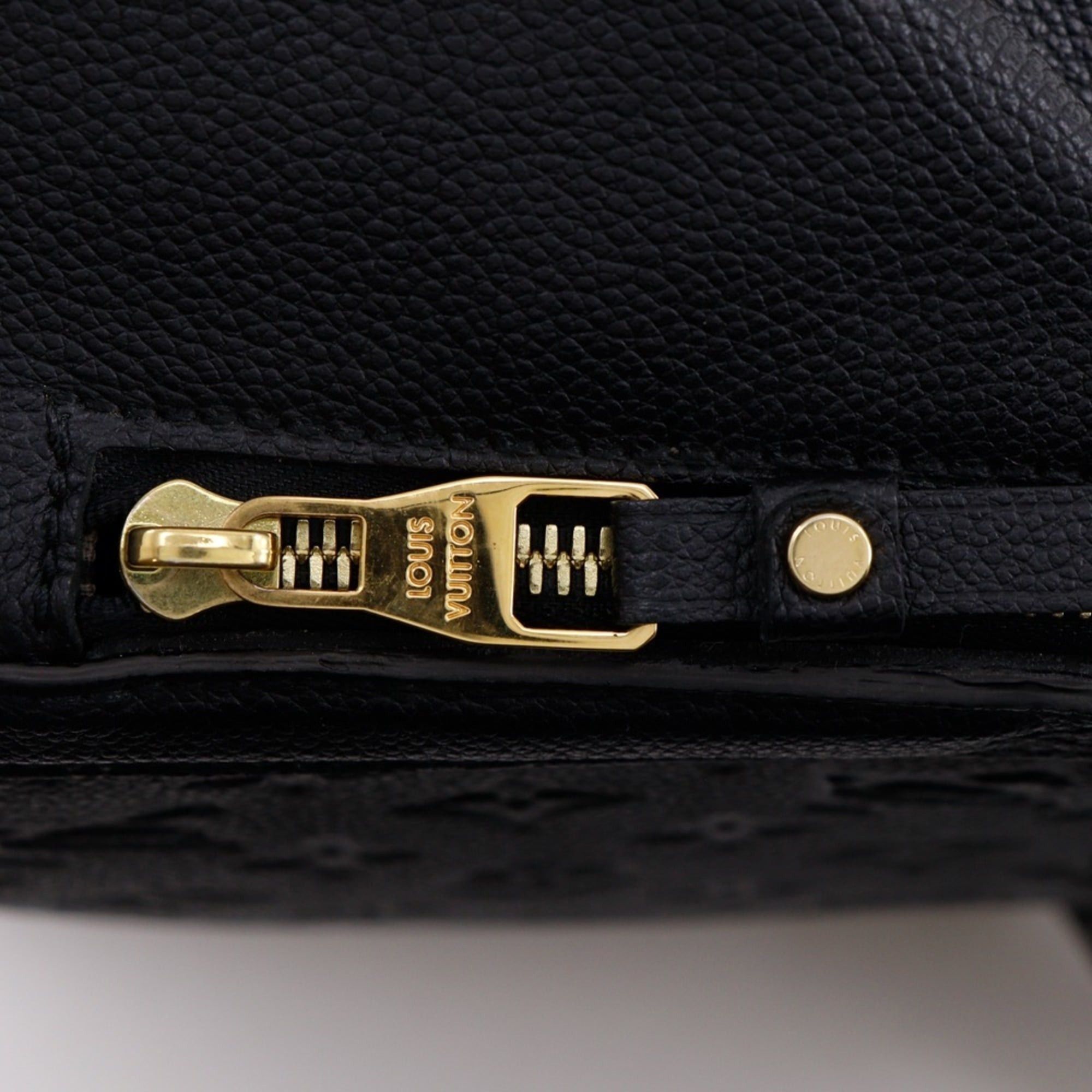 Louis Vuitton Louis Vuitton Male MM Handbag M41040 Monogram Empreinte Noir 2014 Black DU3114 A5 Double Zipper Women's Size ONE SIZE - 19 Thumbnail