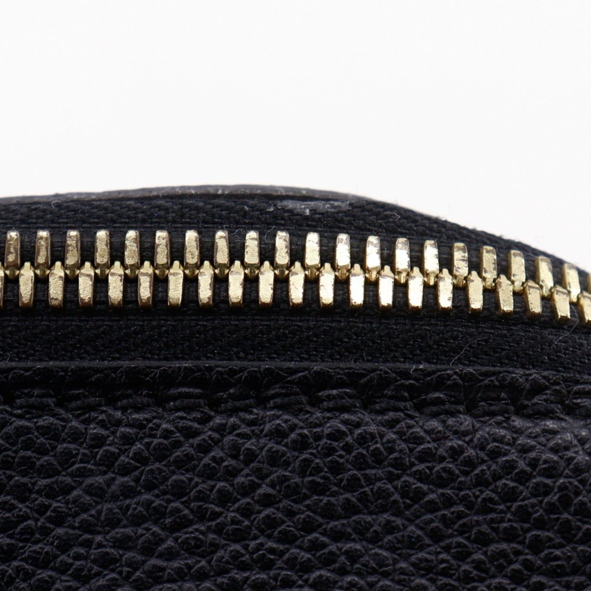 Louis Vuitton Louis Vuitton Male MM Handbag M41040 Monogram Empreinte Noir 2014 Black DU3114 A5 Double Zipper Women's Size ONE SIZE - 16 Thumbnail