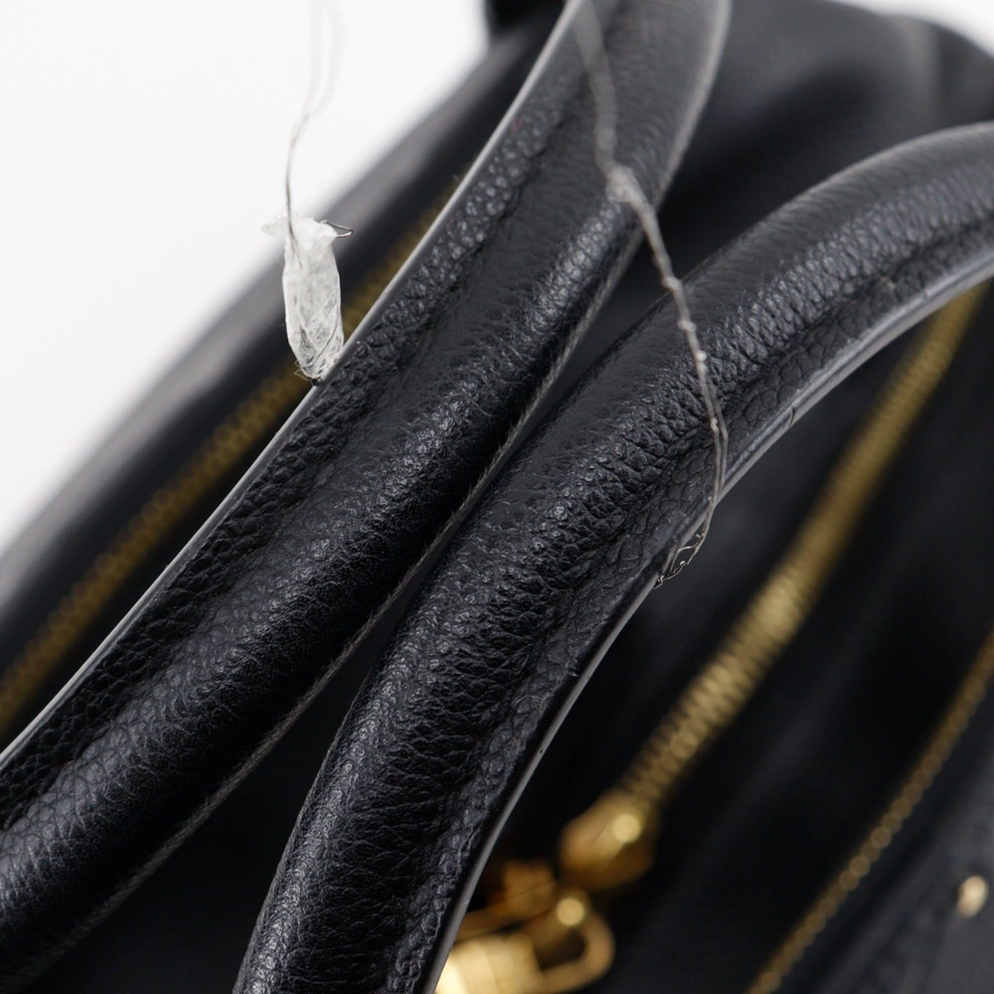 Louis Vuitton Louis Vuitton Male MM Handbag M41040 Monogram Empreinte Noir 2014 Black DU3114 A5 Double Zipper Women's Size ONE SIZE - 5 Thumbnail