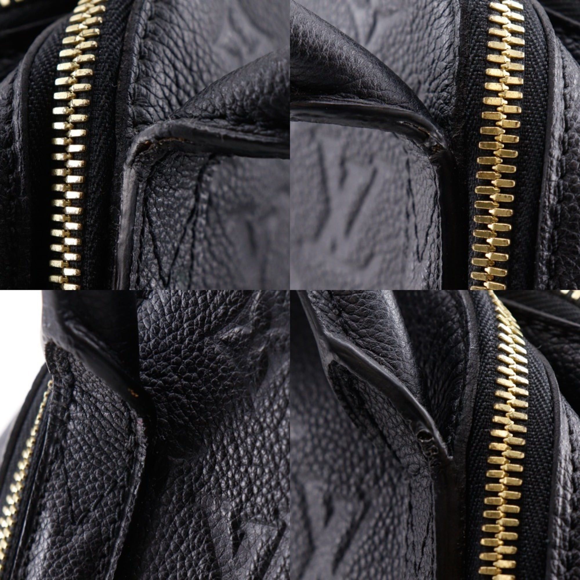 Louis Vuitton Louis Vuitton Male MM Handbag M41040 Monogram Empreinte Noir 2014 Black DU3114 A5 Double Zipper Women's Size ONE SIZE - 11 Thumbnail