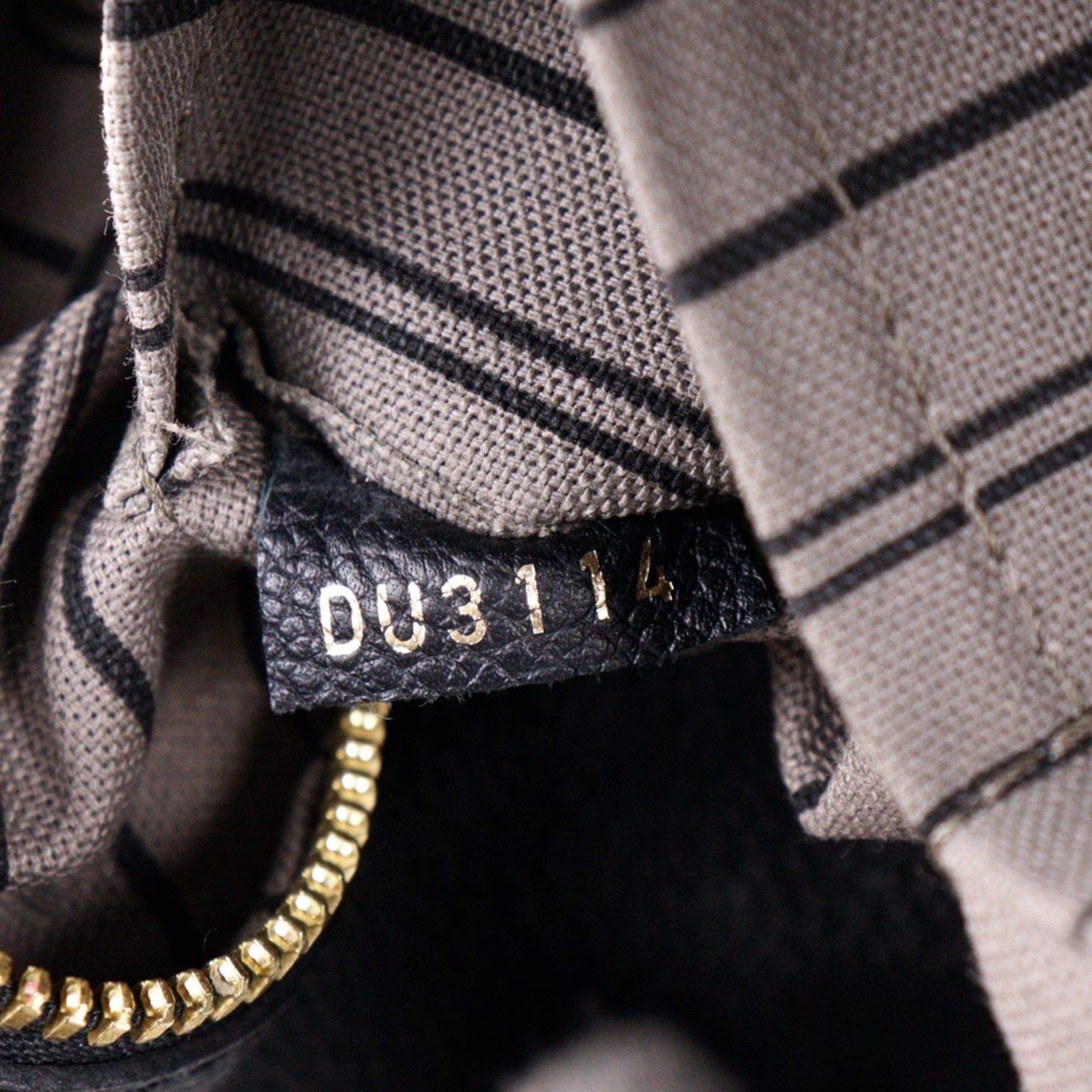 Louis Vuitton Louis Vuitton Male MM Handbag M41040 Monogram Empreinte Noir 2014 Black DU3114 A5 Double Zipper Women's Size ONE SIZE - 20 Thumbnail