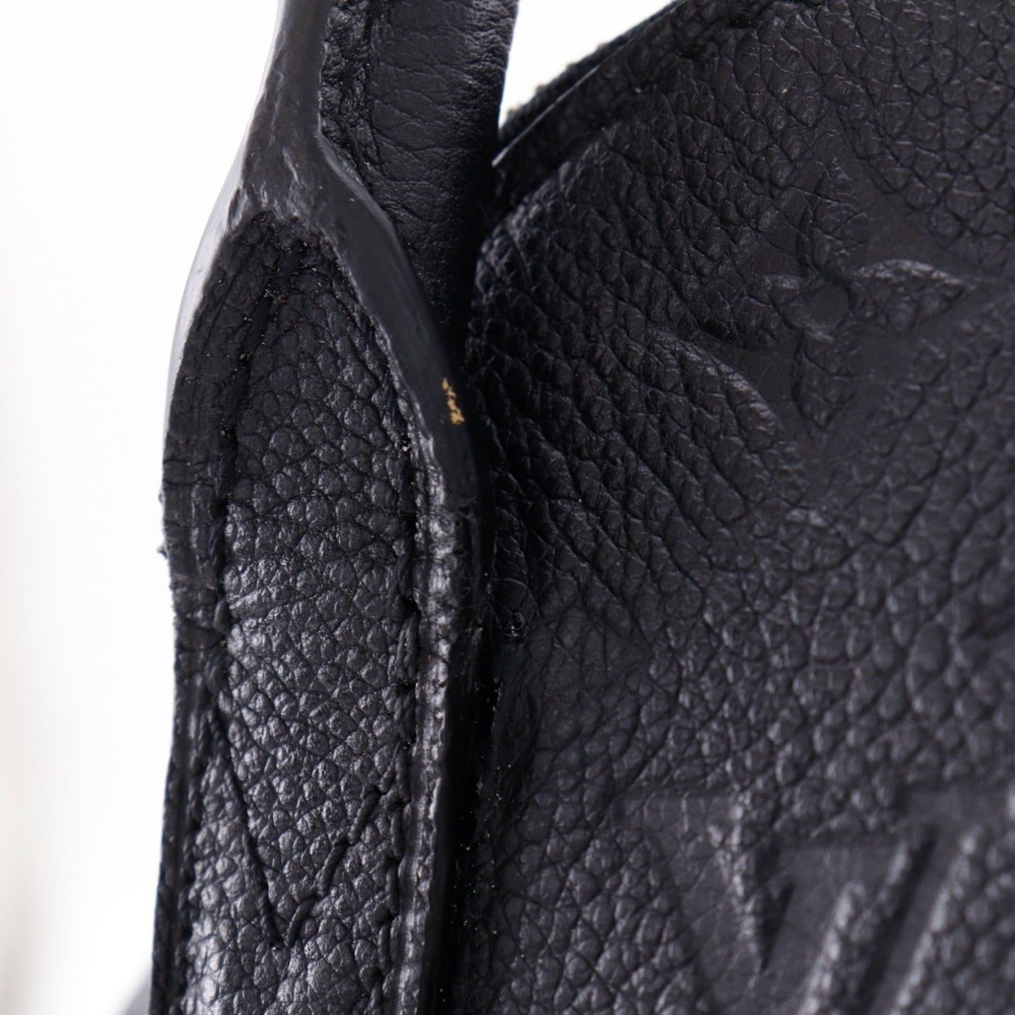 Louis Vuitton Louis Vuitton Male MM Handbag M41040 Monogram Empreinte Noir 2014 Black DU3114 A5 Double Zipper Women's Size ONE SIZE - 12 Thumbnail