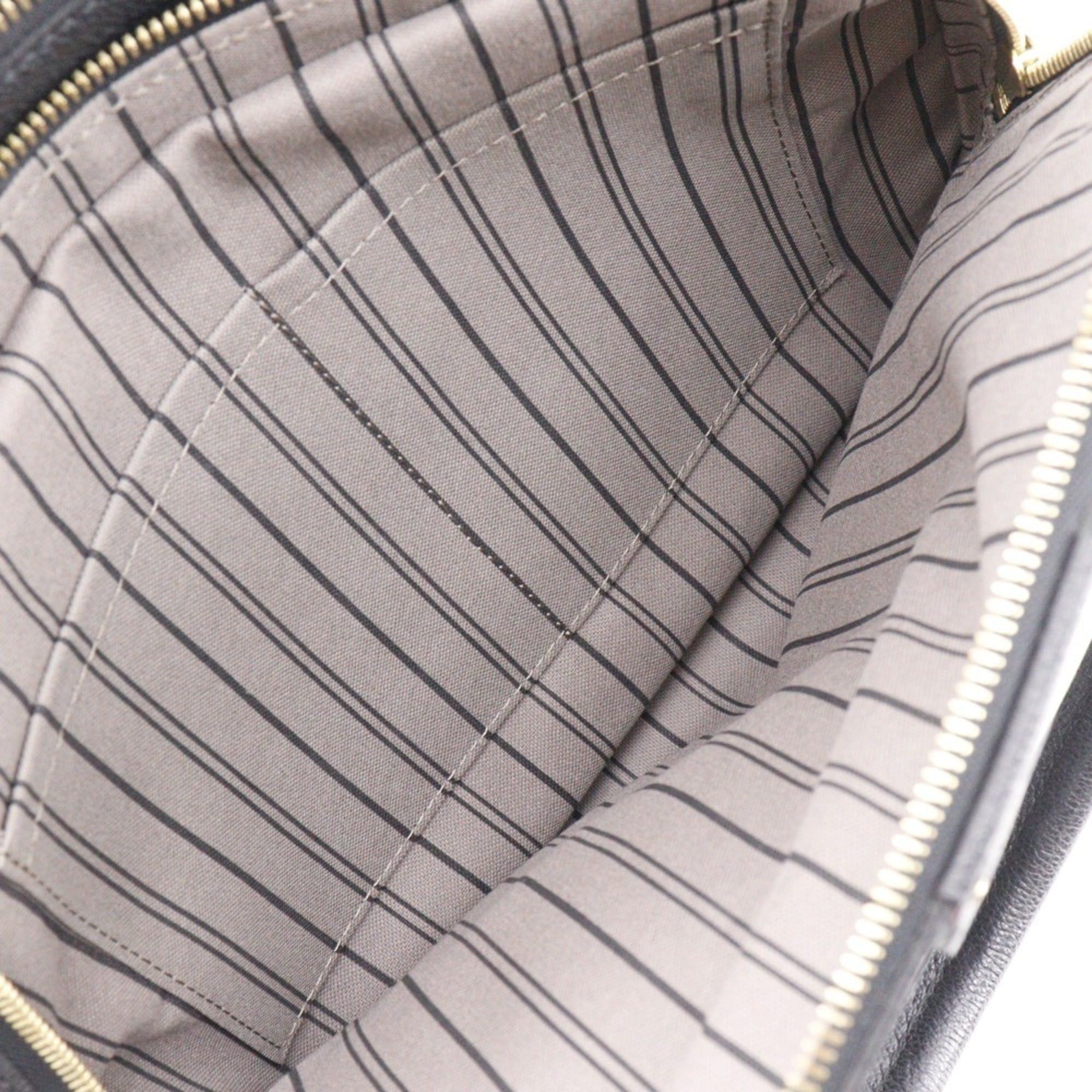 Louis Vuitton Louis Vuitton Male MM Handbag M41040 Monogram Empreinte Noir 2014 Black DU3114 A5 Double Zipper Women's Size ONE SIZE - 8 Thumbnail