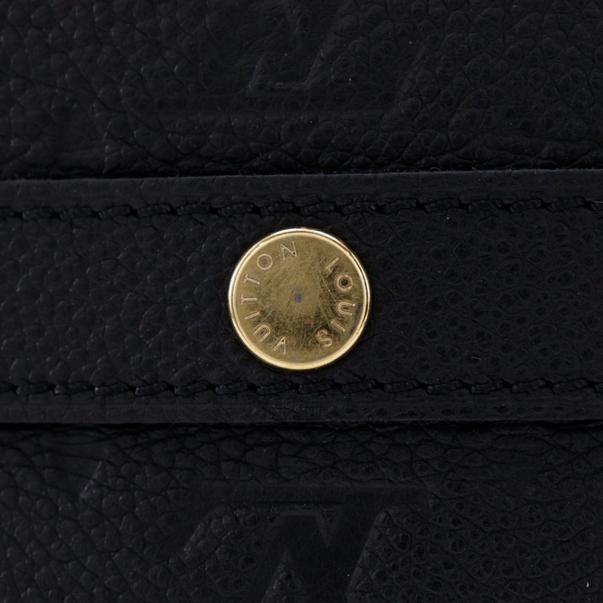 Louis Vuitton Louis Vuitton Male MM Handbag M41040 Monogram Empreinte Noir 2014 Black DU3114 A5 Double Zipper Women's Size ONE SIZE - 10 Thumbnail