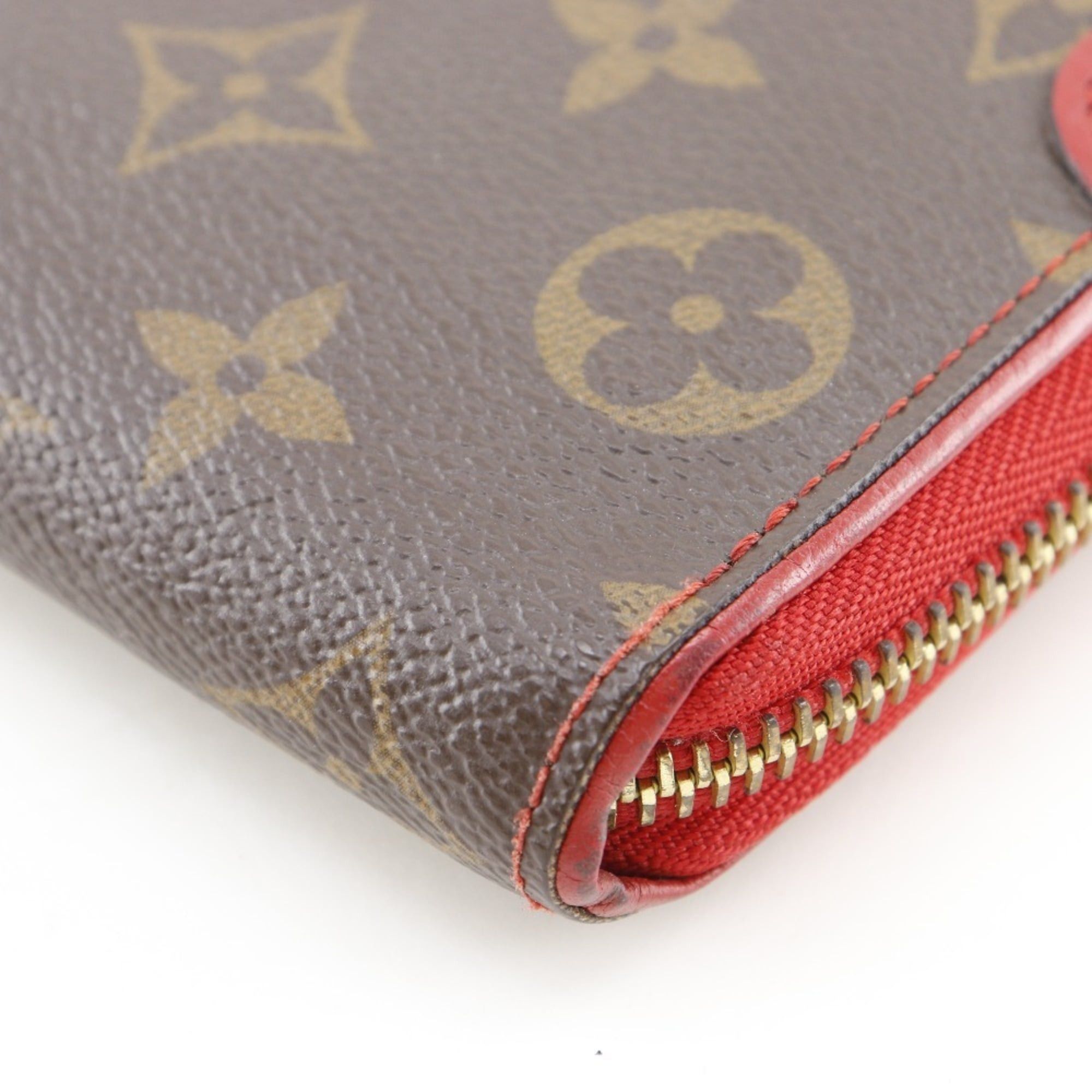 Louis Vuitton Louis Vuitton Zippy Wallet Retiro Long M61854 Monogram Canvas Cerise 2016 Brown/Red MI2176 Zipper Women's Size ONE SIZE - 5 Thumbnail