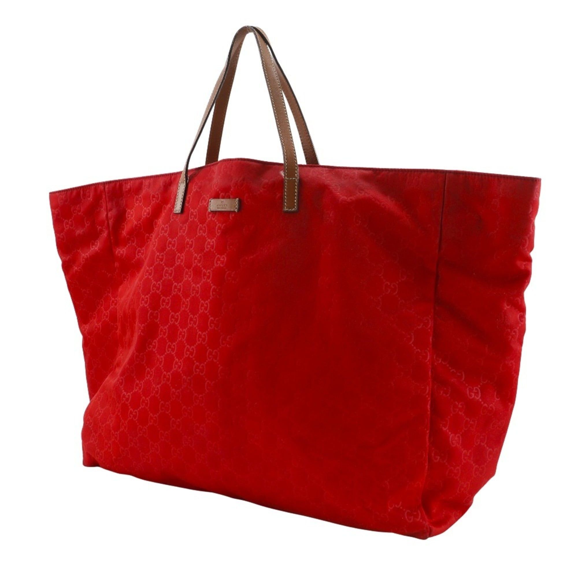 Gucci Gucci Shima Nylon Handbag GG Boston Bag 286198 Red A4 Open Women's Size ONE SIZE - 2 Thumbnail