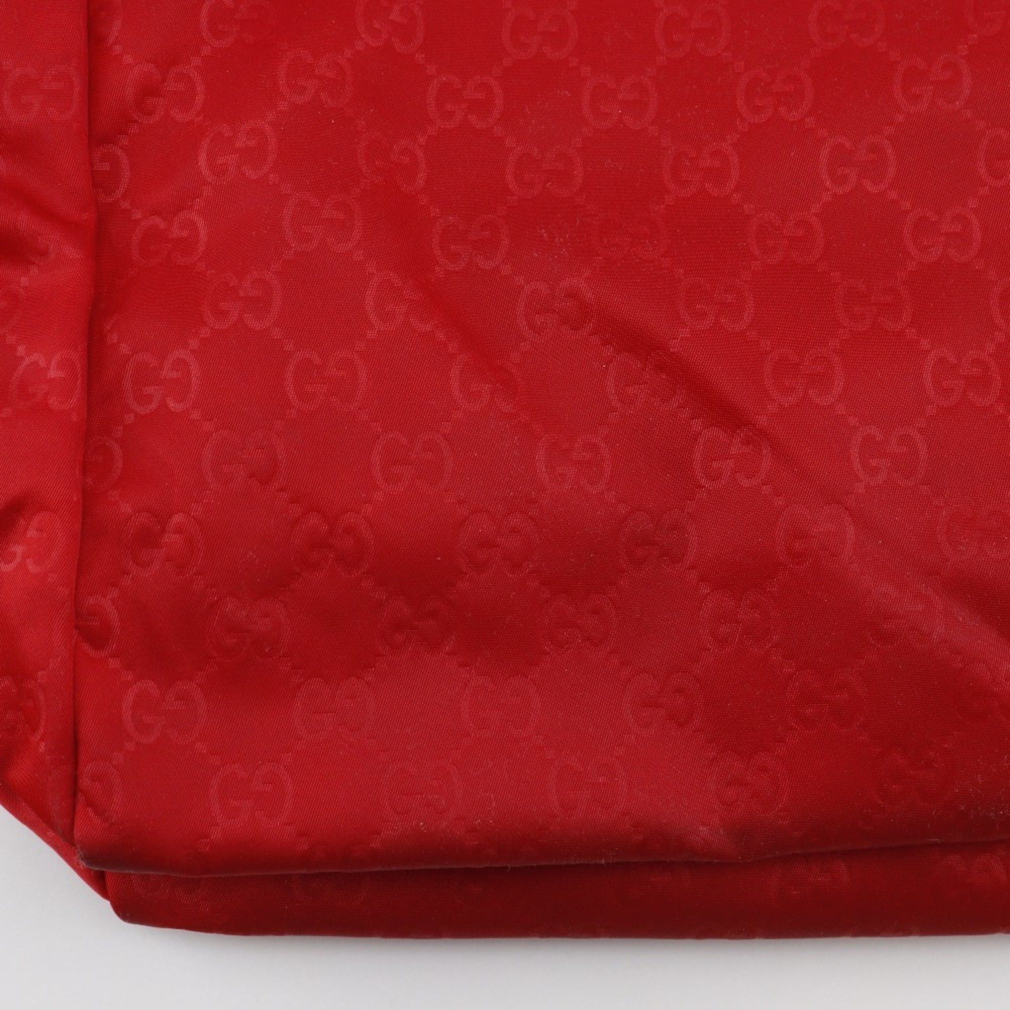 Gucci Gucci Shima Nylon Handbag GG Boston Bag 286198 Red A4 Open Women's Size ONE SIZE - 11 Thumbnail