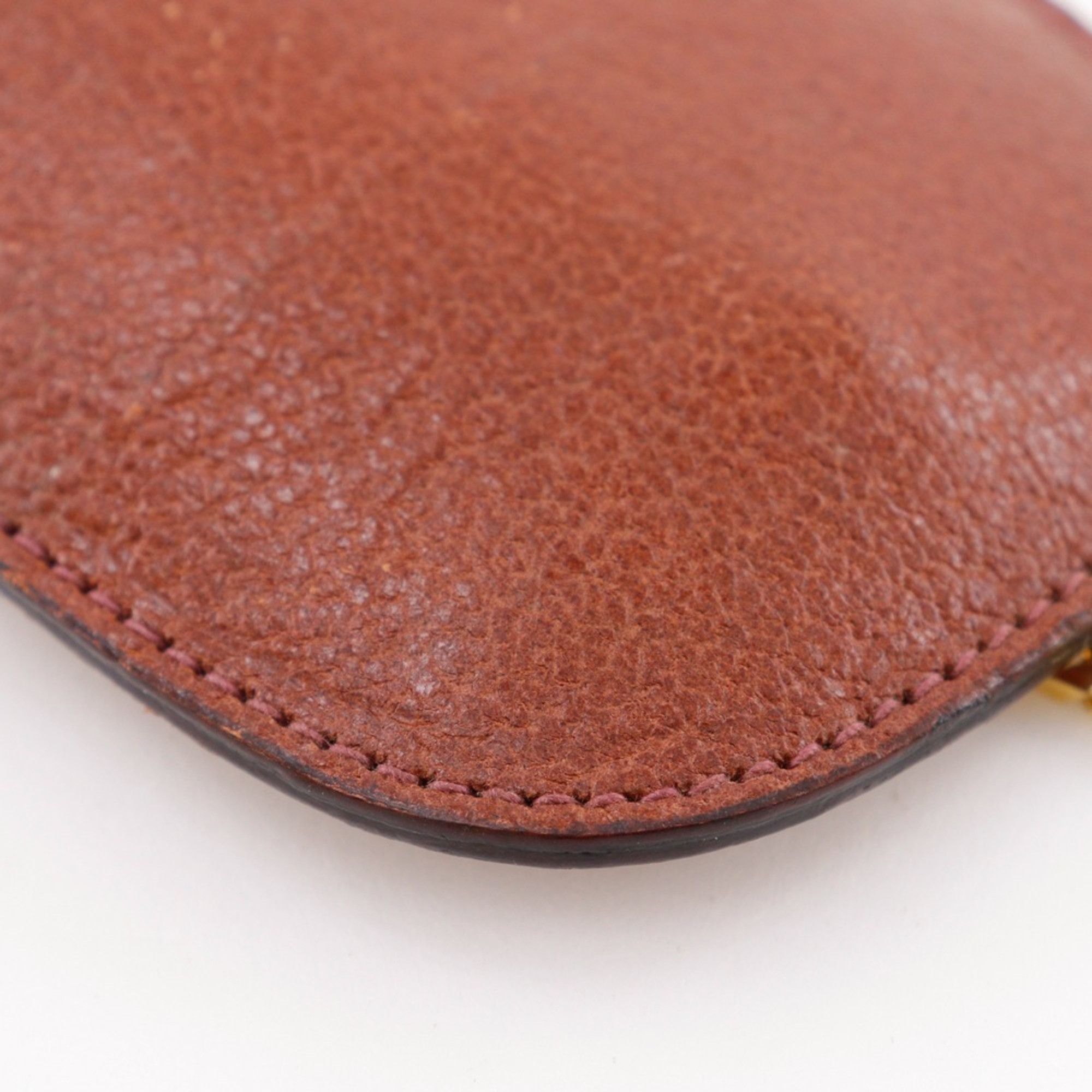 Gucci Gucci Old Key Case Leather Brown Unisex Size ONE SIZE - 3 Thumbnail