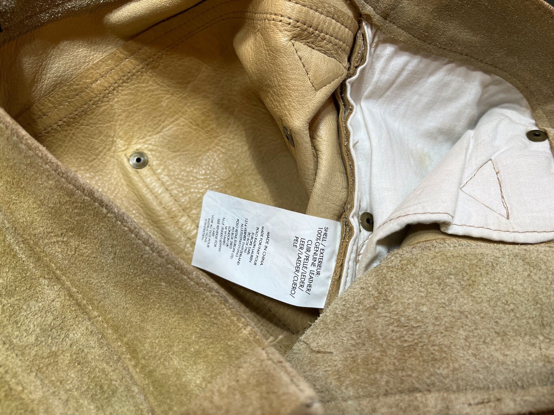 RRL Ralph Lauren vintage rrl western suede leather pants Size US 34 / EU 50 - 4 Thumbnail