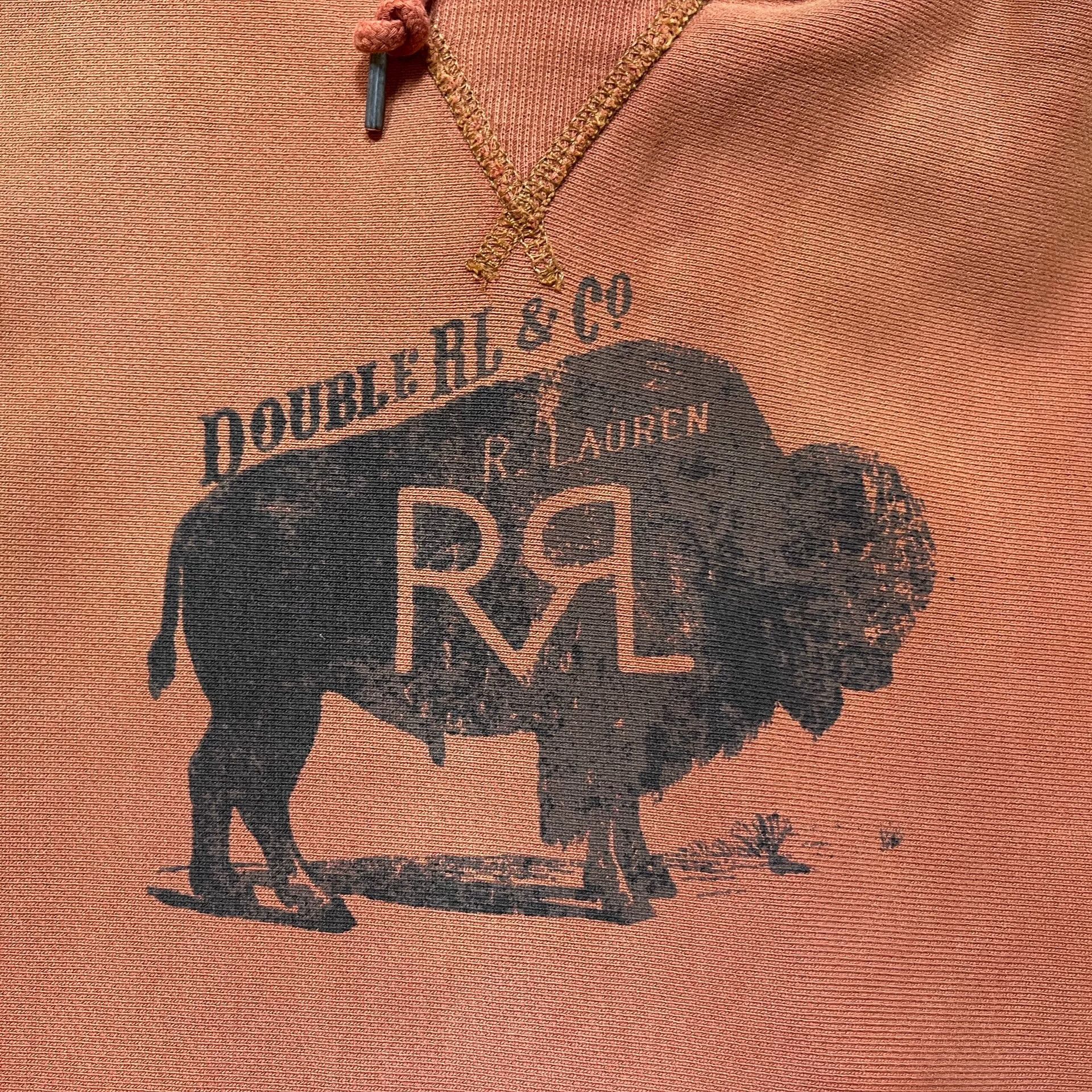 RRL Ralph Lauren rrl water-washed buffalo sweatshirt by ralph lauren Size US S / EU 44-46 / 1 - 5 Thumbnail