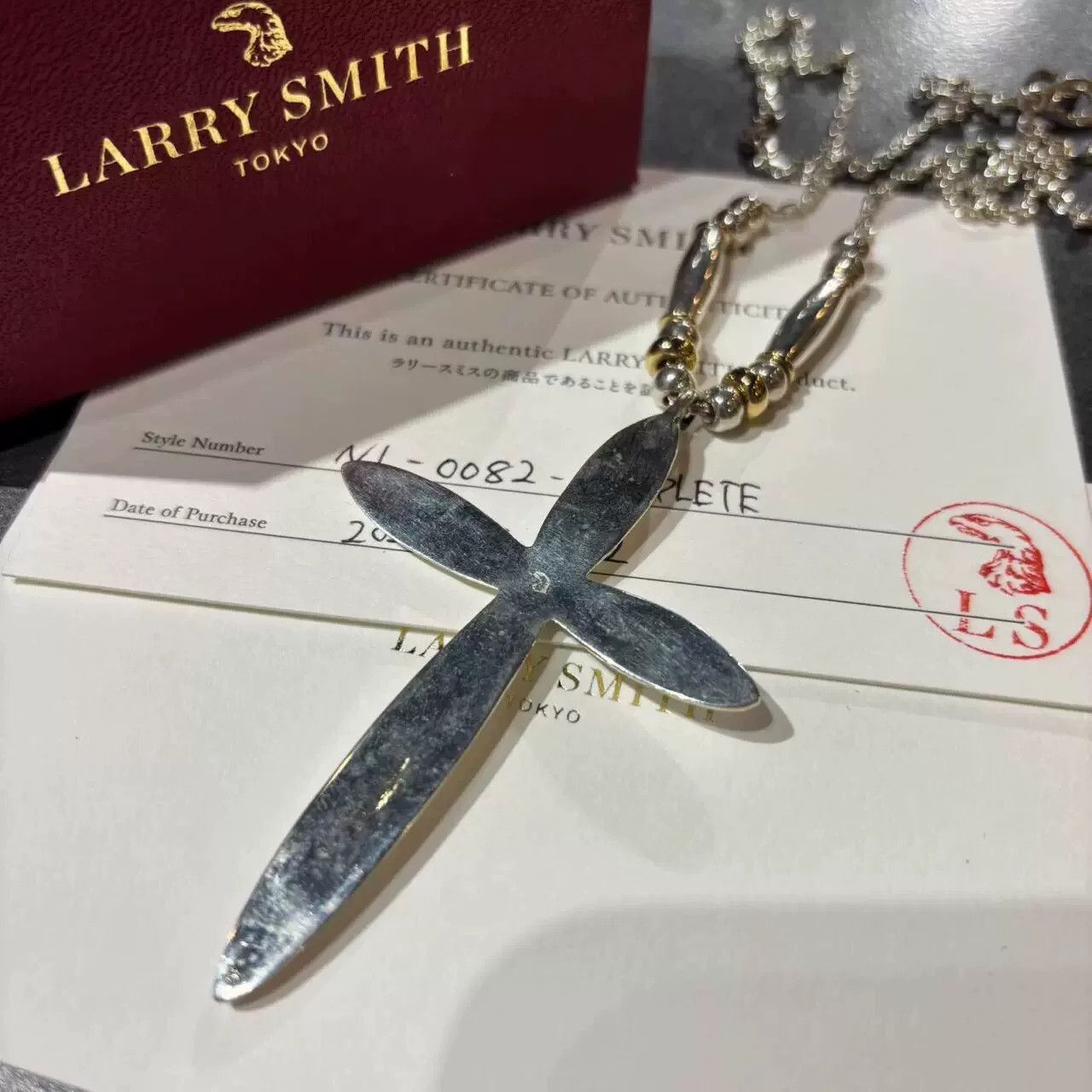 Larry Smith larry smith cross necklace with warranty card Size ONE SIZE - 2 Thumbnail
