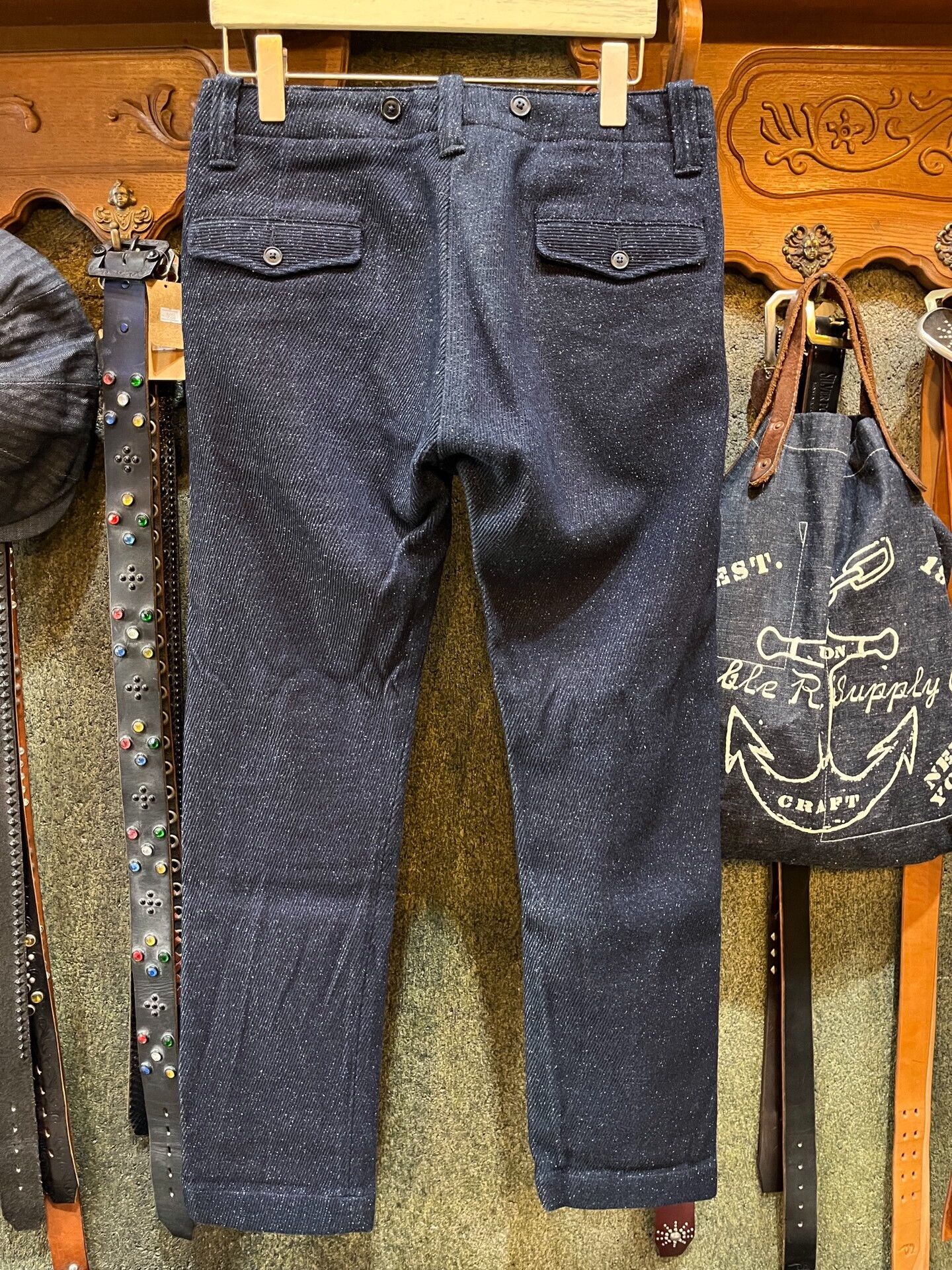RRL Ralph Lauren dark blue casual pants by Ralph Lauren Size US 30 / EU 46 - 2 Thumbnail
