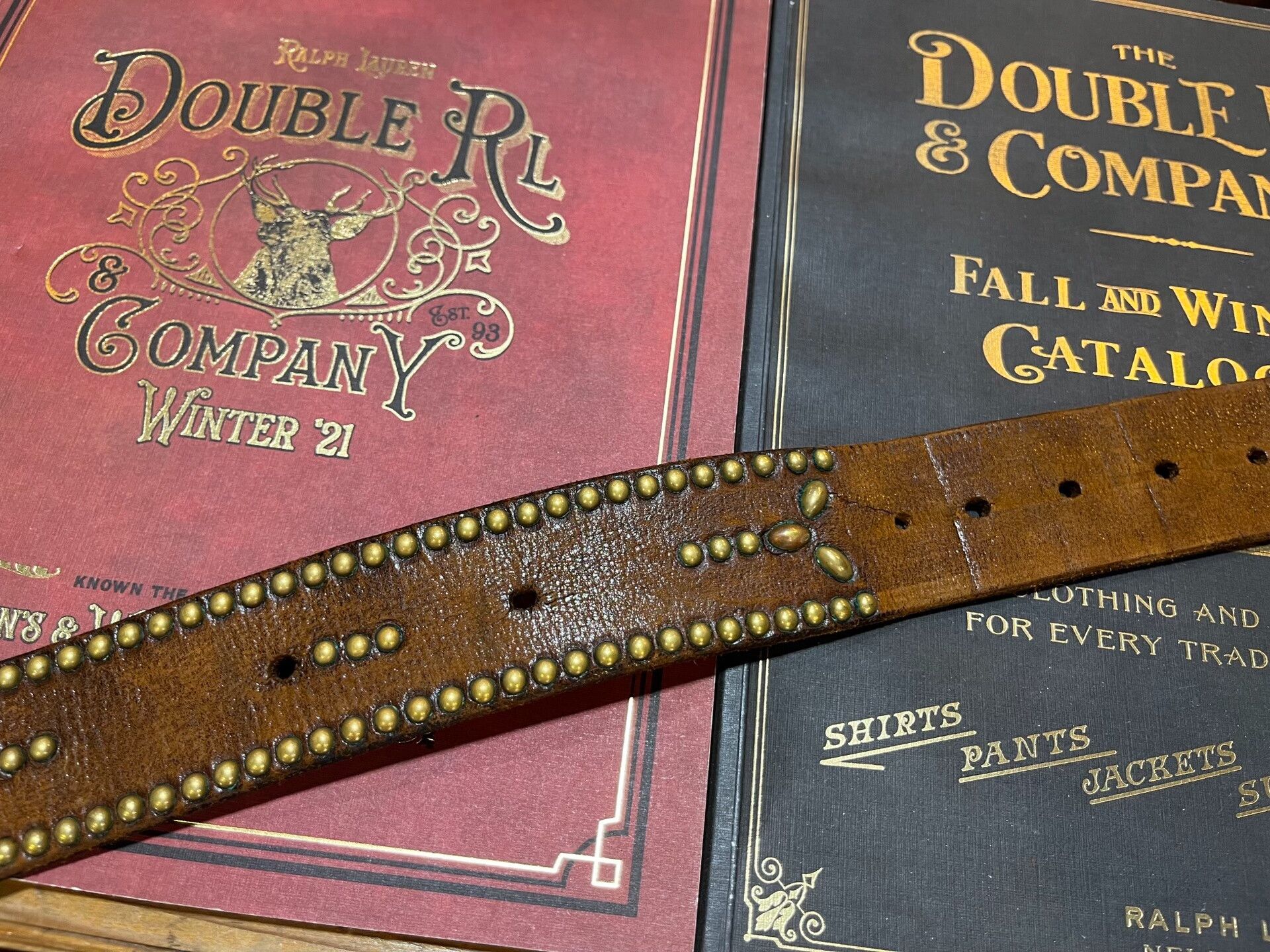 RRL Ralph Lauren rrl limited edition leather belt Size ONE SIZE - 7 Thumbnail