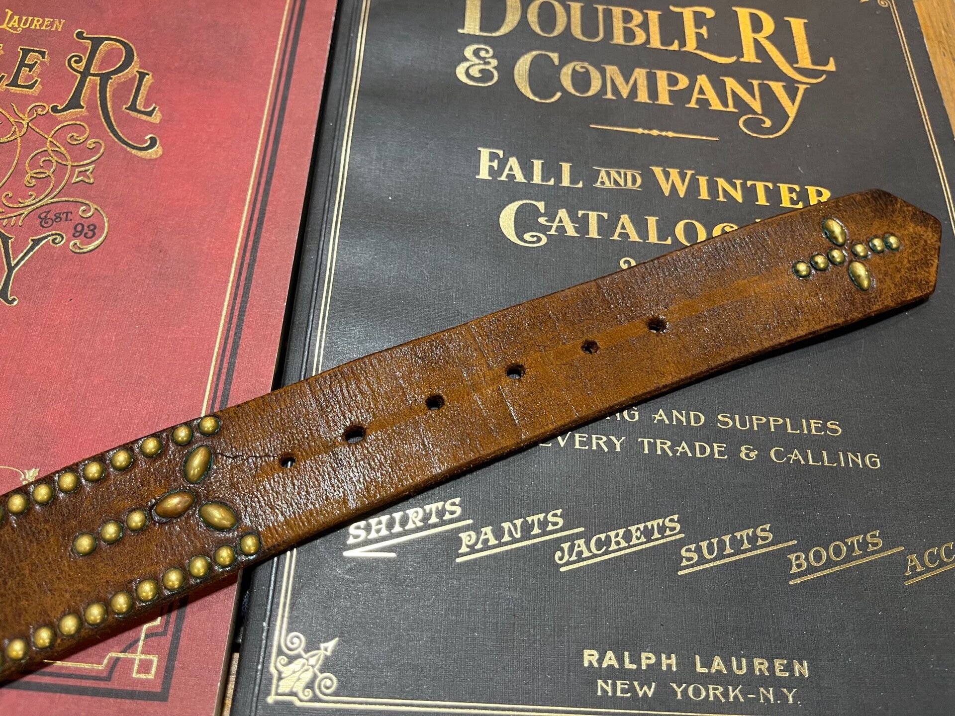 RRL Ralph Lauren rrl limited edition leather belt Size ONE SIZE - 8 Thumbnail