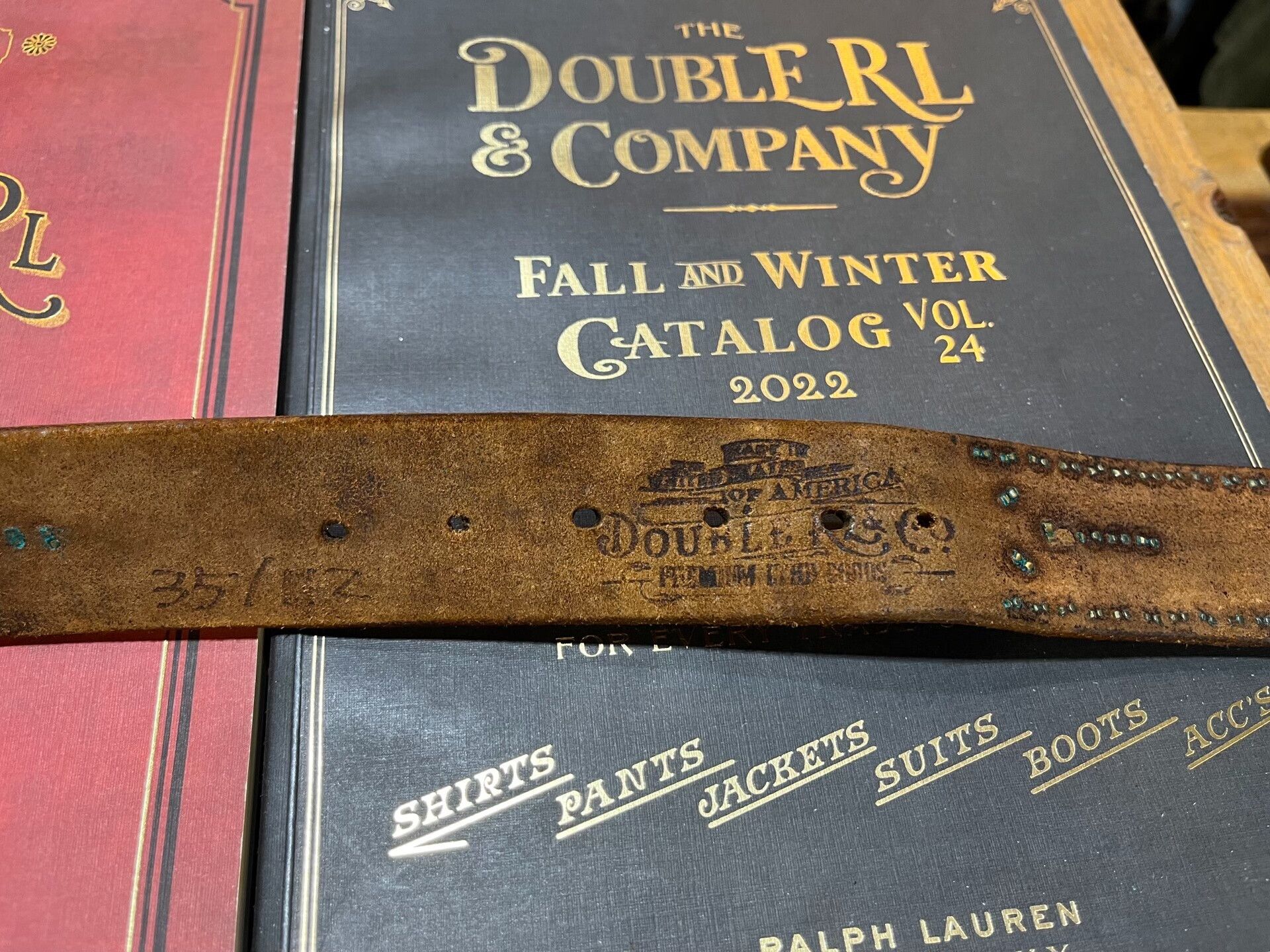 RRL Ralph Lauren rrl limited edition leather belt Size ONE SIZE - 9 Thumbnail
