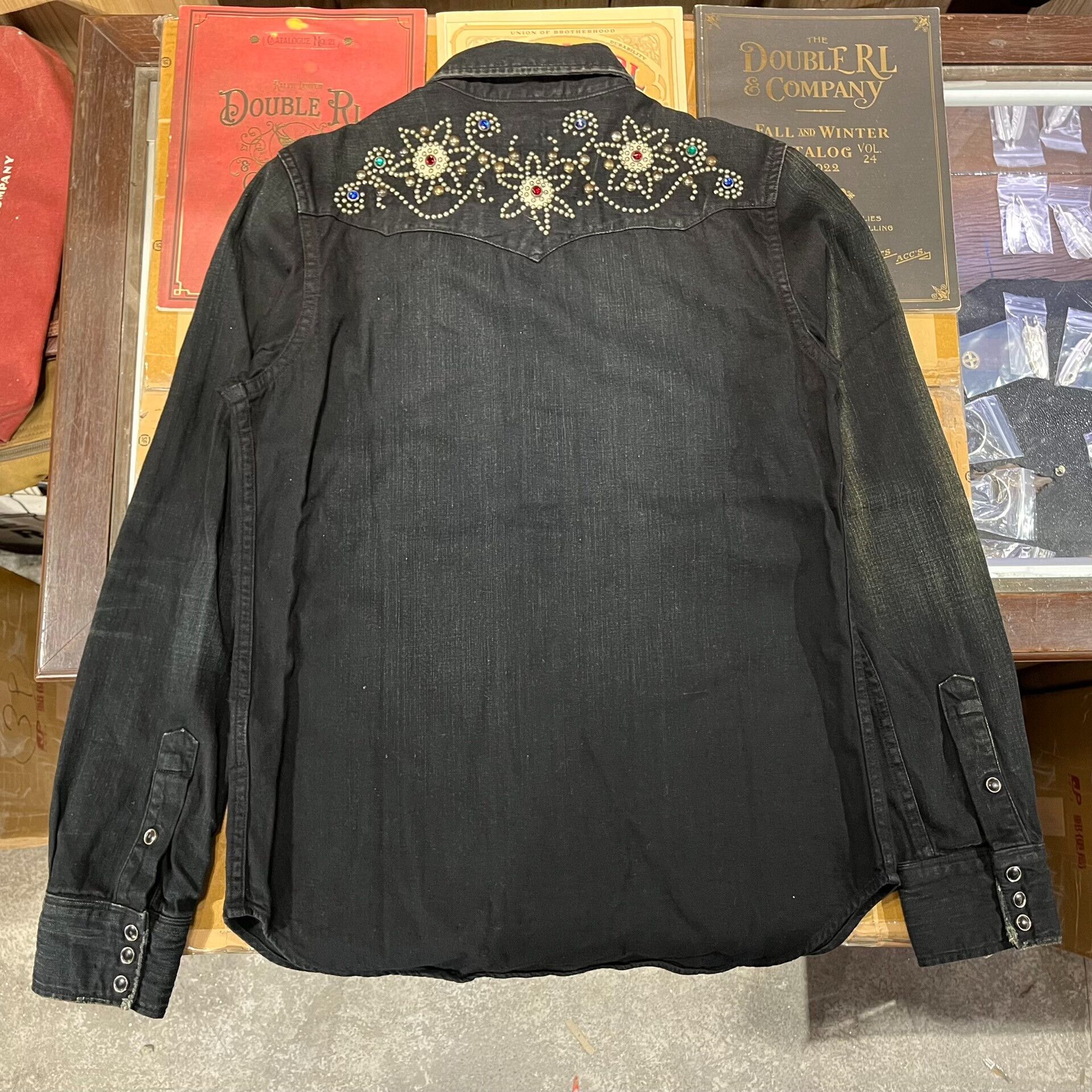RRL Ralph Lauren limited studded gem western shirt Size US M / EU 48-50 / 2 - 2 Thumbnail