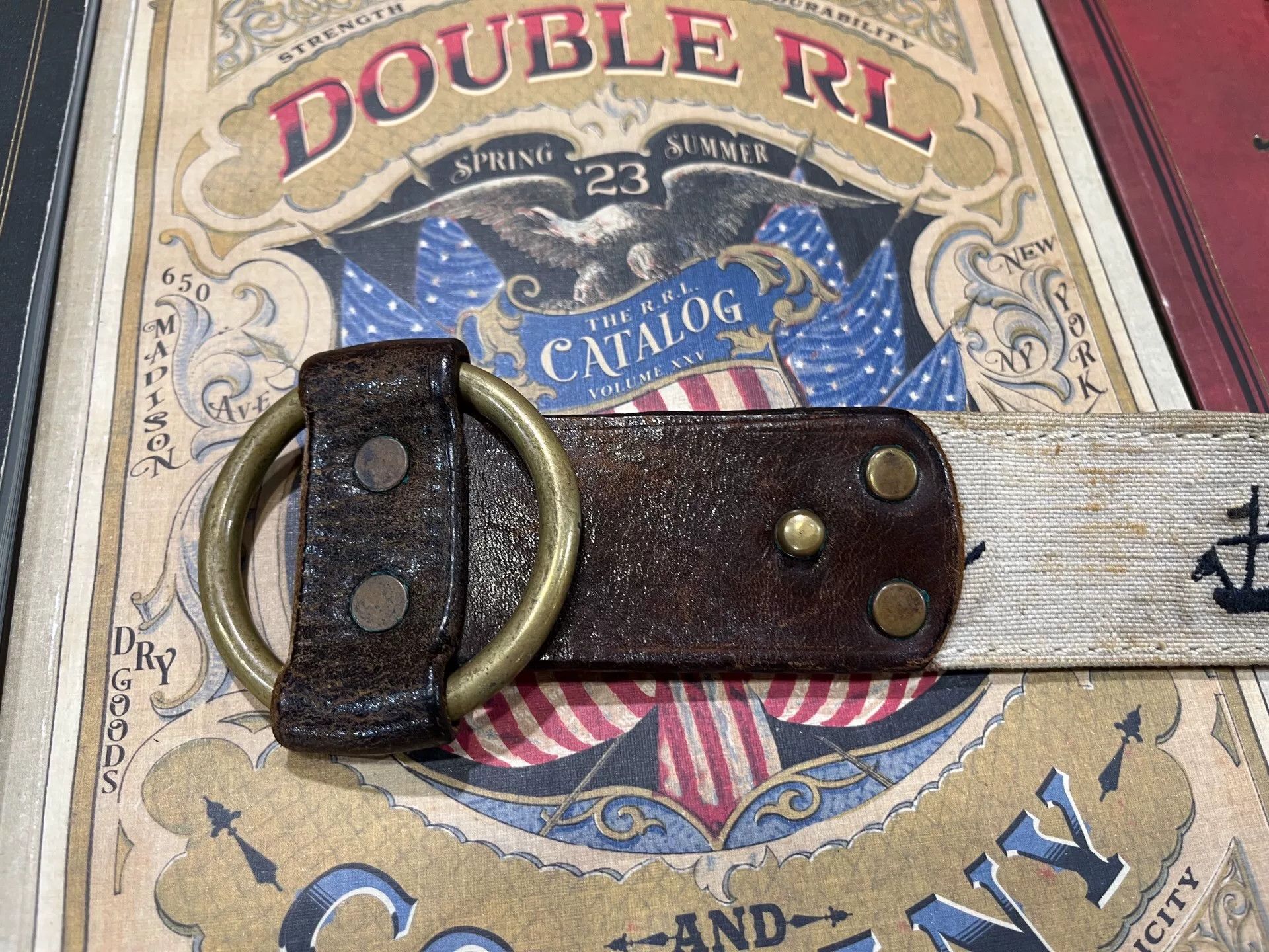 RRL Ralph Lauren rrl limited edition leather belt by ralph lauren Size ONE SIZE - 3 Thumbnail