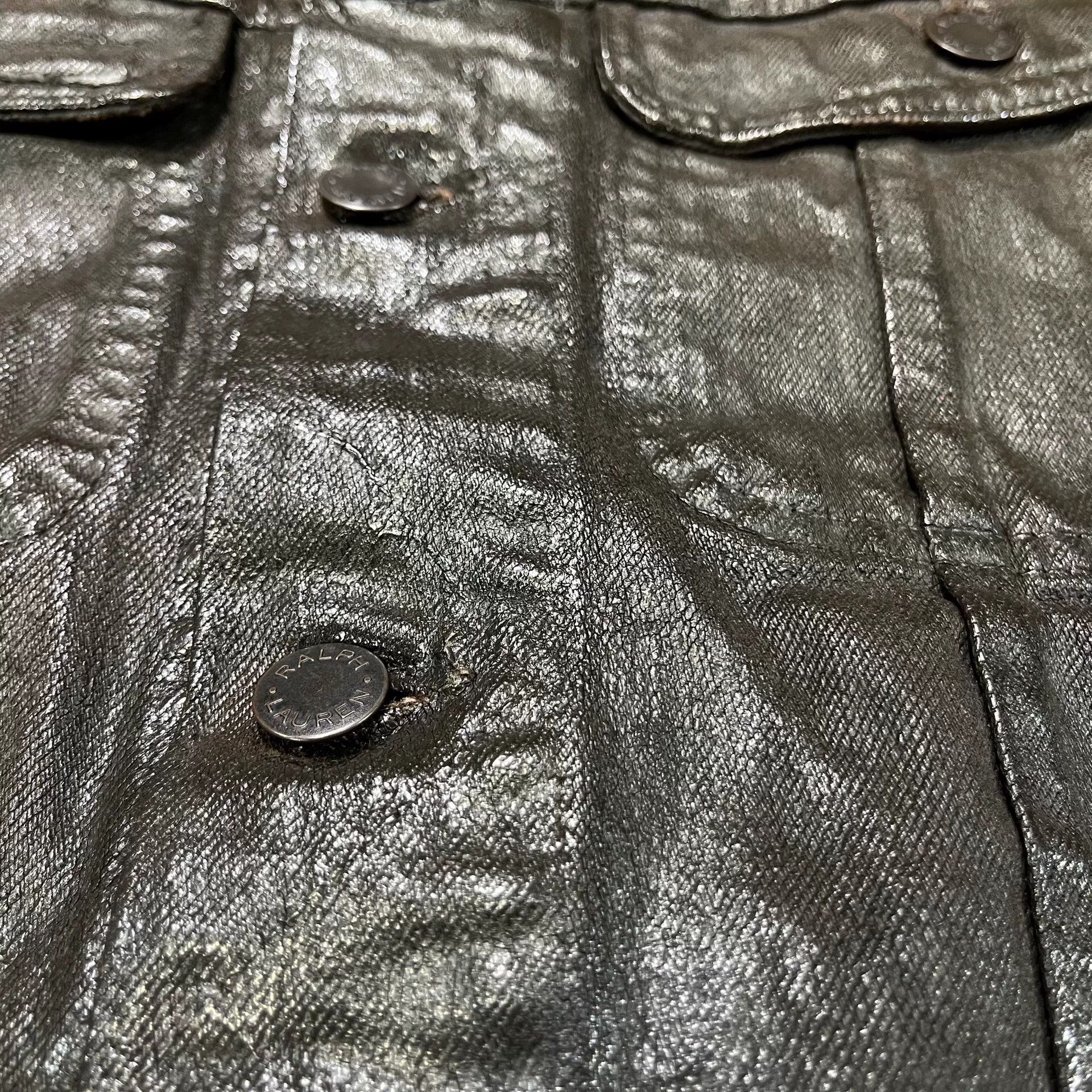 RRL Ralph Lauren black leather double rl jacket Size US M / EU 48-50 / 2 - 6 Thumbnail