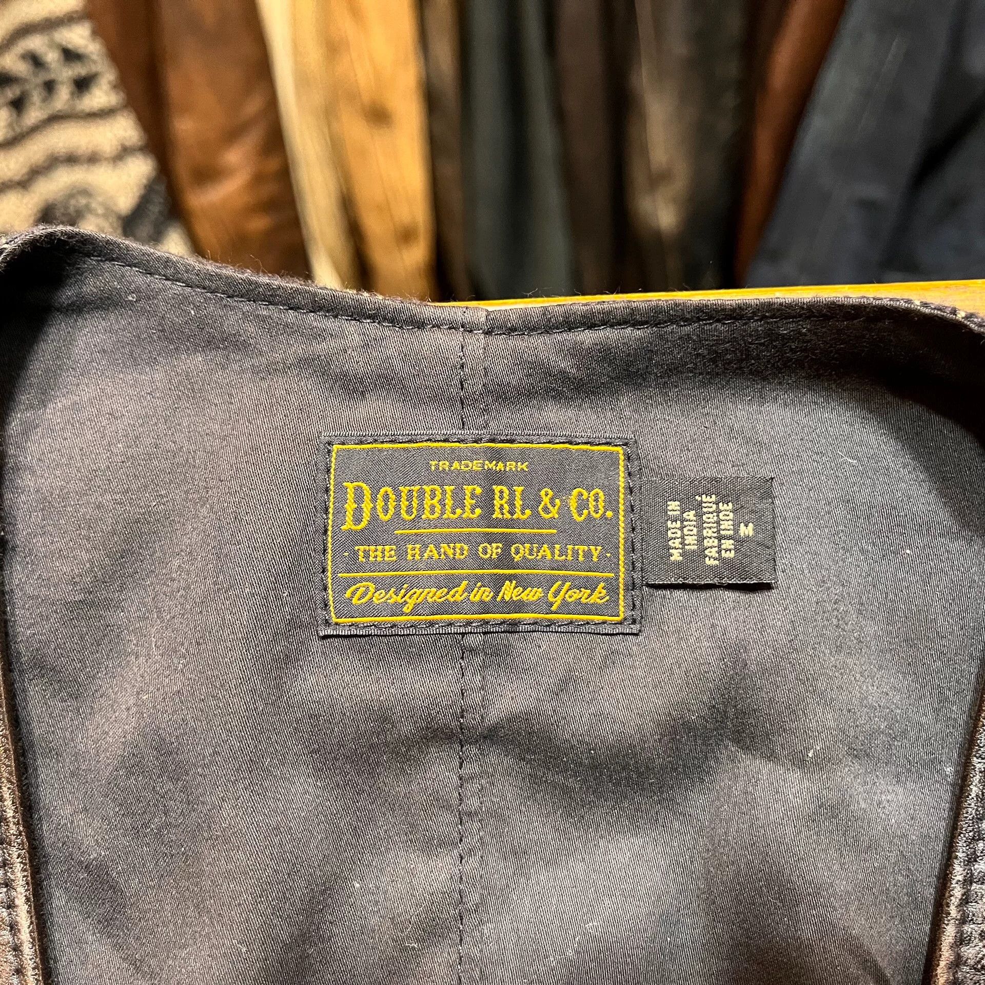 RRL Ralph Lauren rrl engraved leather vest by ralph lauren Size US M / EU 48-50 / 2 - 3 Thumbnail