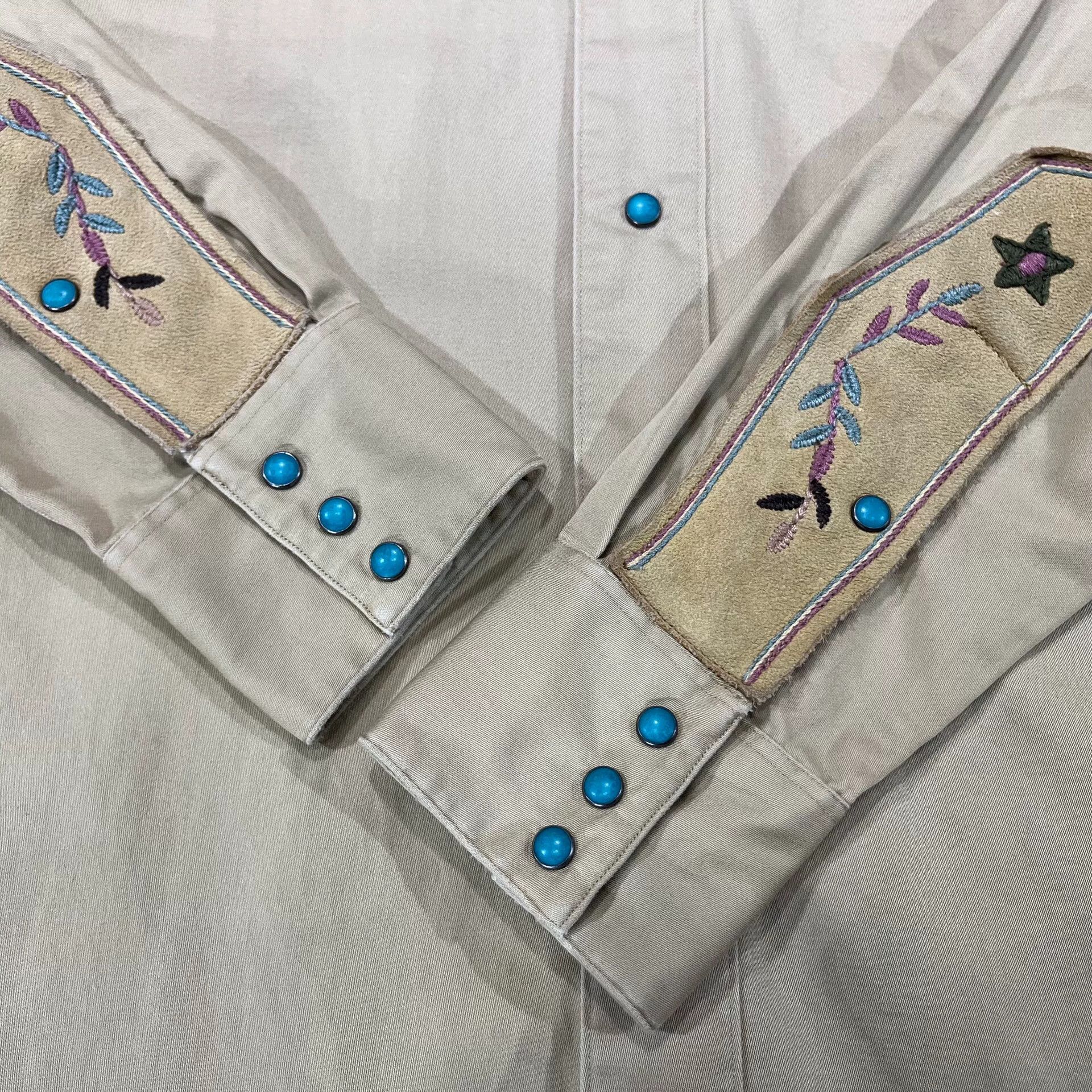 RRL Ralph Lauren embroidered tan shirt by Ralph Lauren Size US XS / EU 42 / 0 - 8 Thumbnail