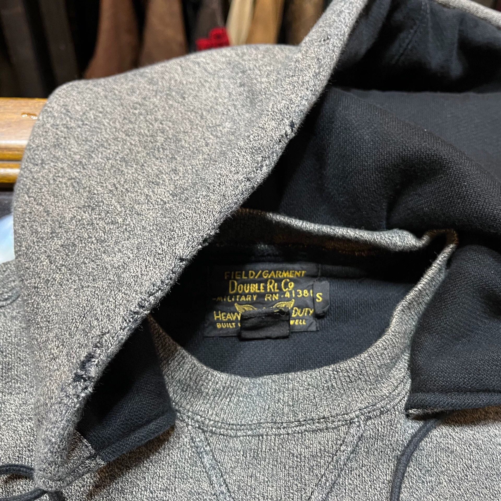 RRL Ralph Lauren gray hooded sweatshirt by RRL Size US S / EU 44-46 / 1 - 7 Thumbnail