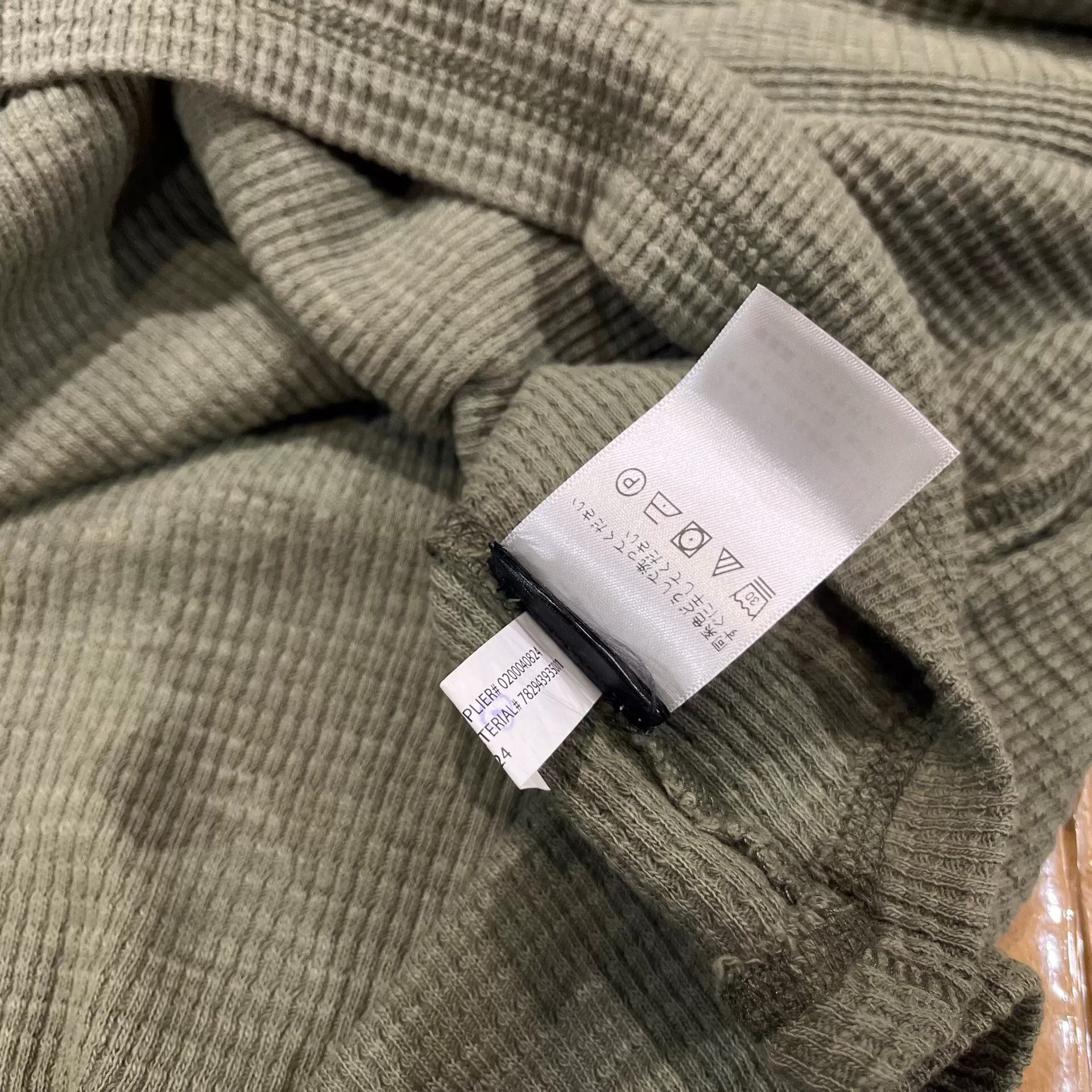 RRL Ralph Lauren olive green long sleeve henley shirt Size US S / EU 44-46 / 1 - 7 Thumbnail