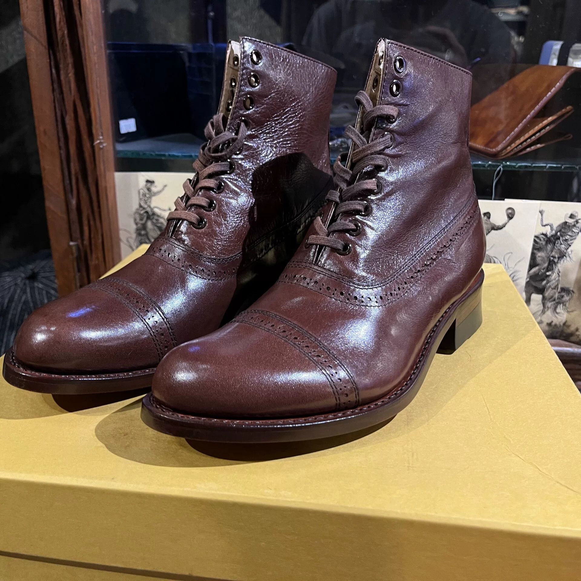JULIEN DAVID julian kangaroo brown boots size 7 Size US 7 / EU 40 - 2 Thumbnail