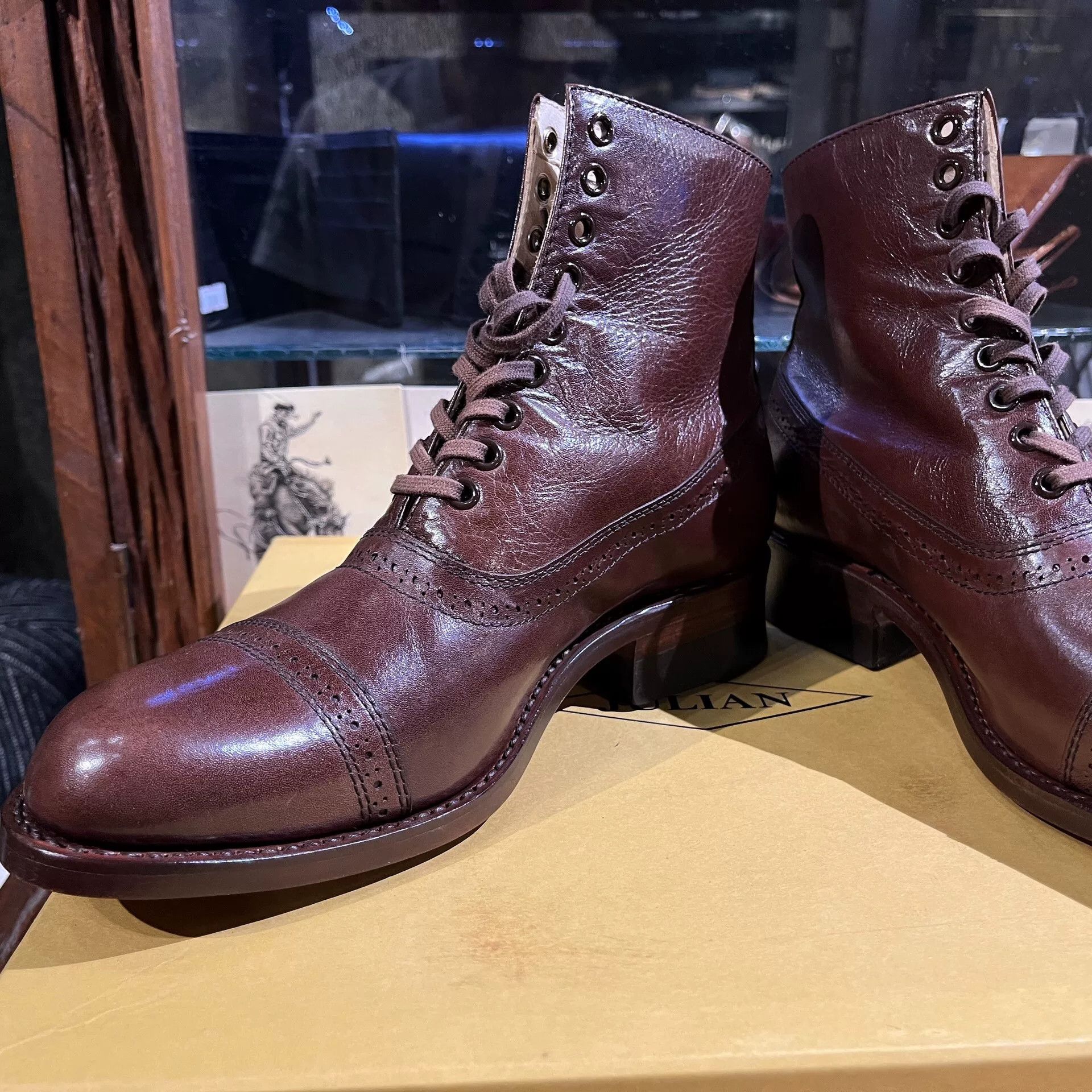 JULIEN DAVID julian kangaroo brown boots size 7 Size US 7 / EU 40 - 5 Thumbnail