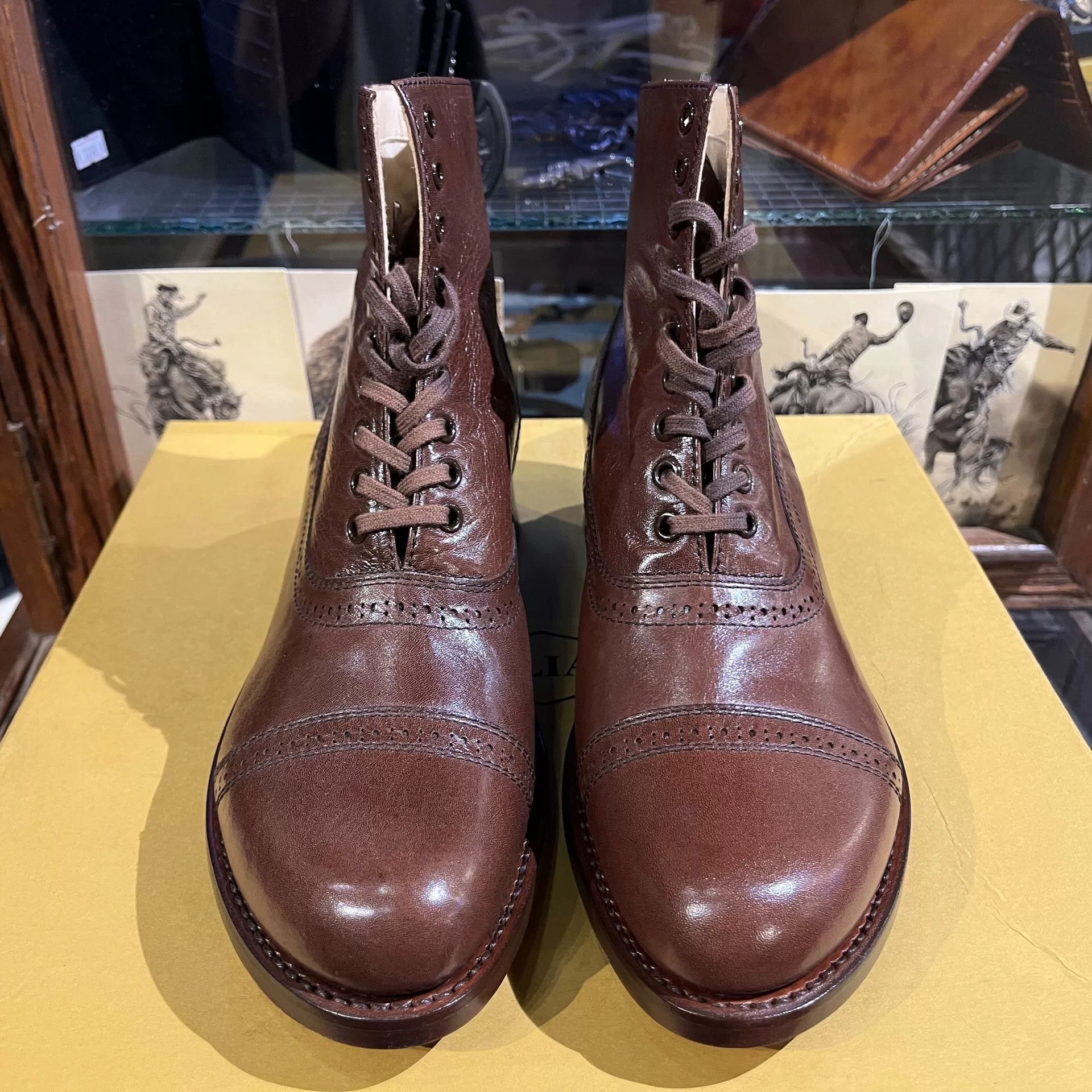 JULIEN DAVID julian kangaroo brown boots size 7 Size US 7 / EU 40 - 3 Thumbnail
