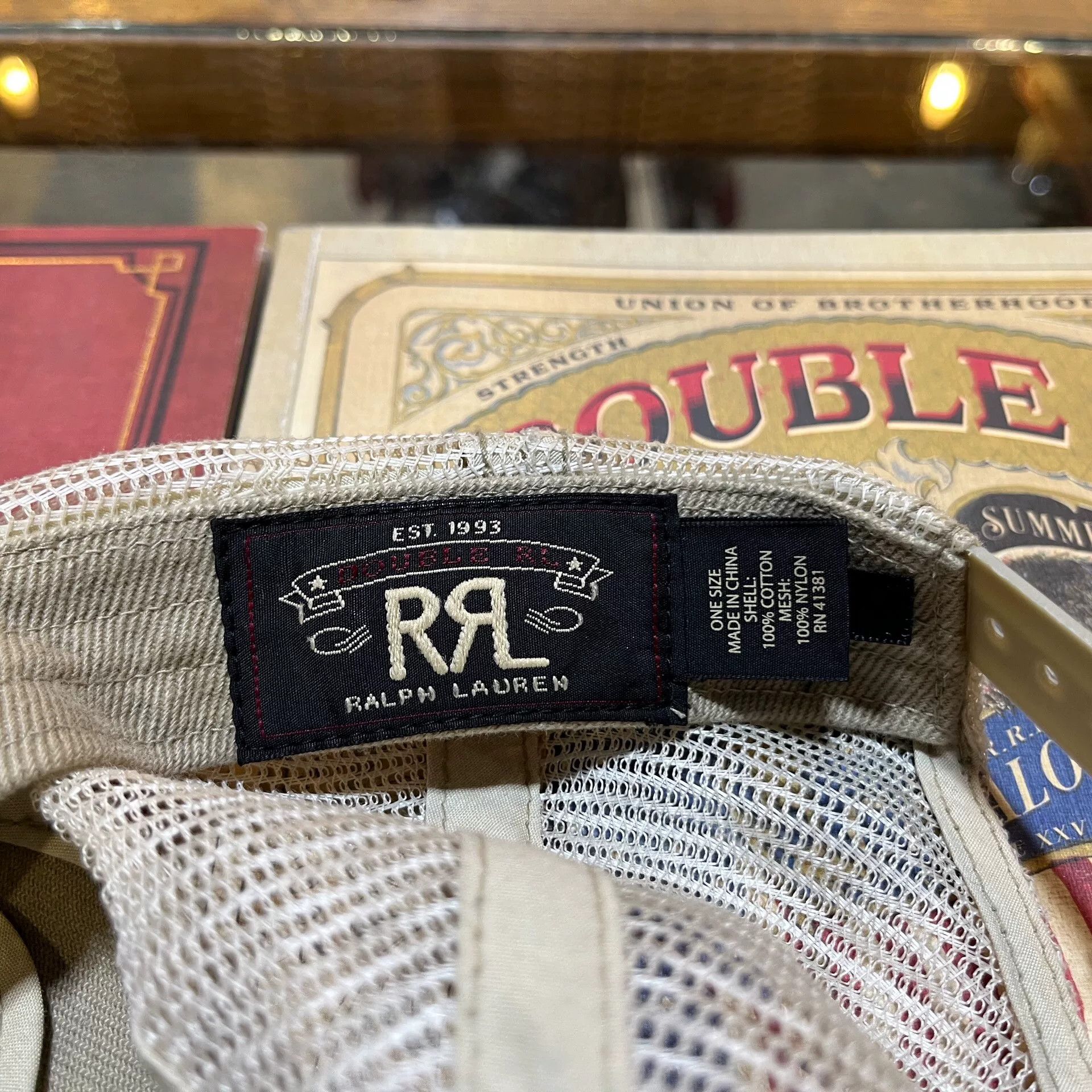 RRL Ralph Lauren double rl baseball cap with logo Size ONE SIZE - 5 Thumbnail