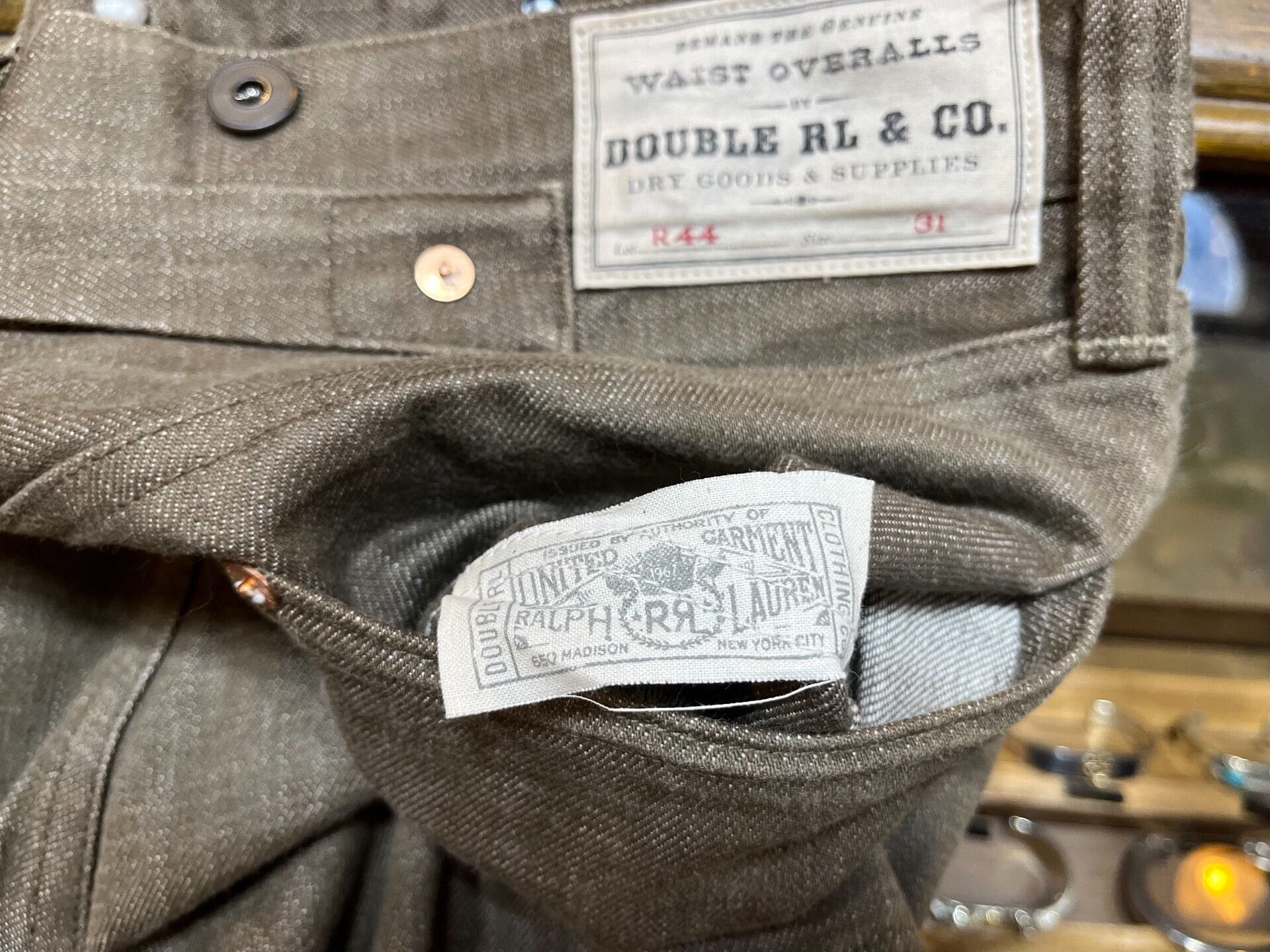 RRL Ralph Lauren stylish double rl denim pants for men Size US 31 - 6 Thumbnail