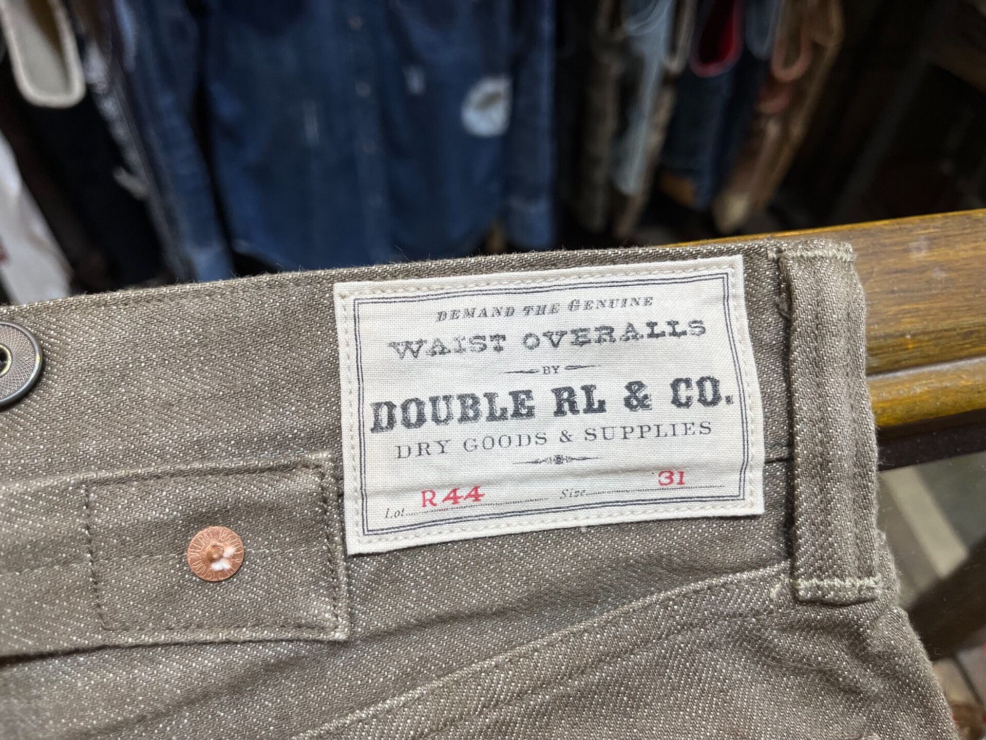 RRL Ralph Lauren stylish double rl denim pants for men Size US 31 - 7 Thumbnail