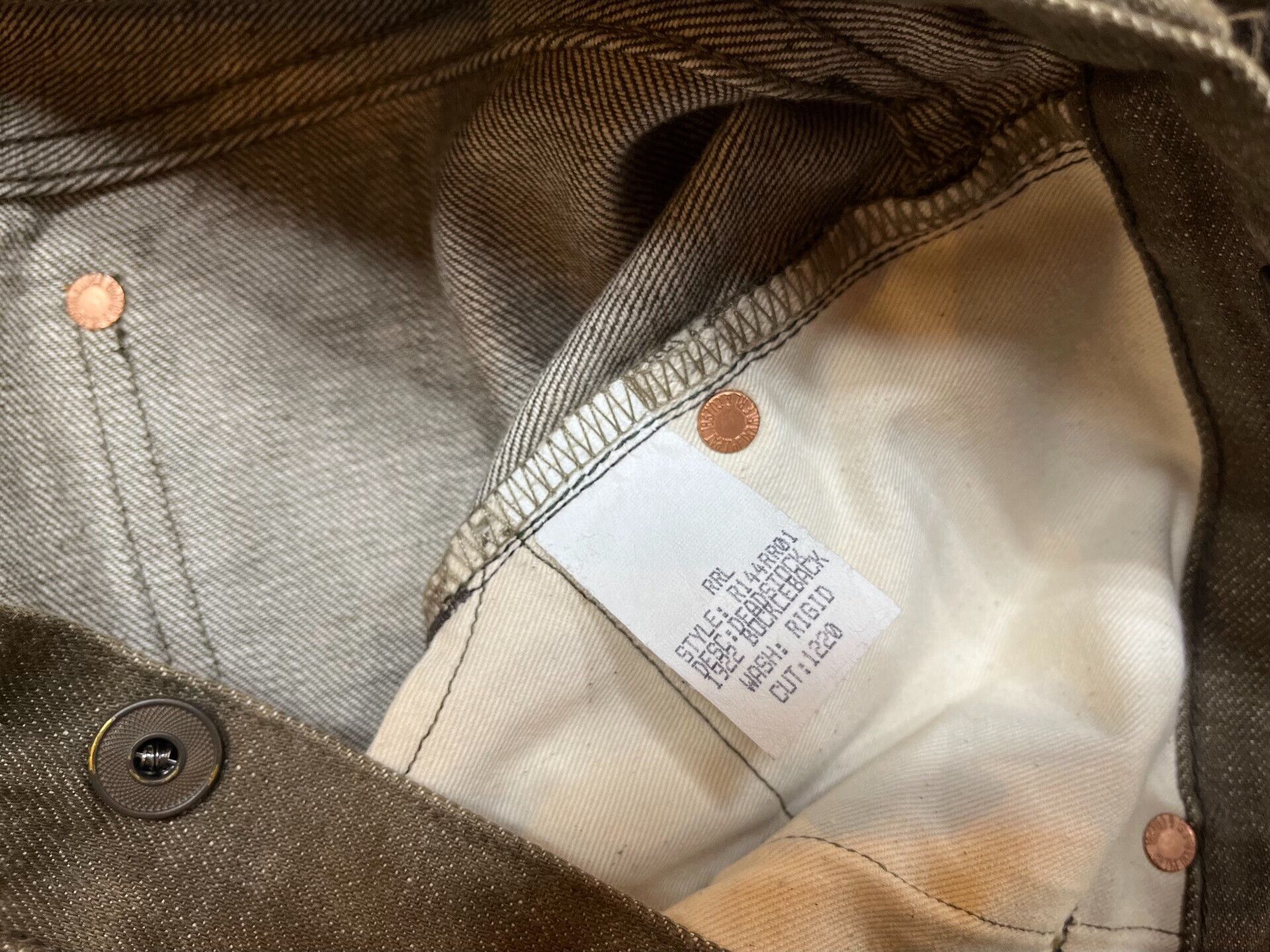 RRL Ralph Lauren stylish double rl denim pants for men Size US 31 - 4 Thumbnail