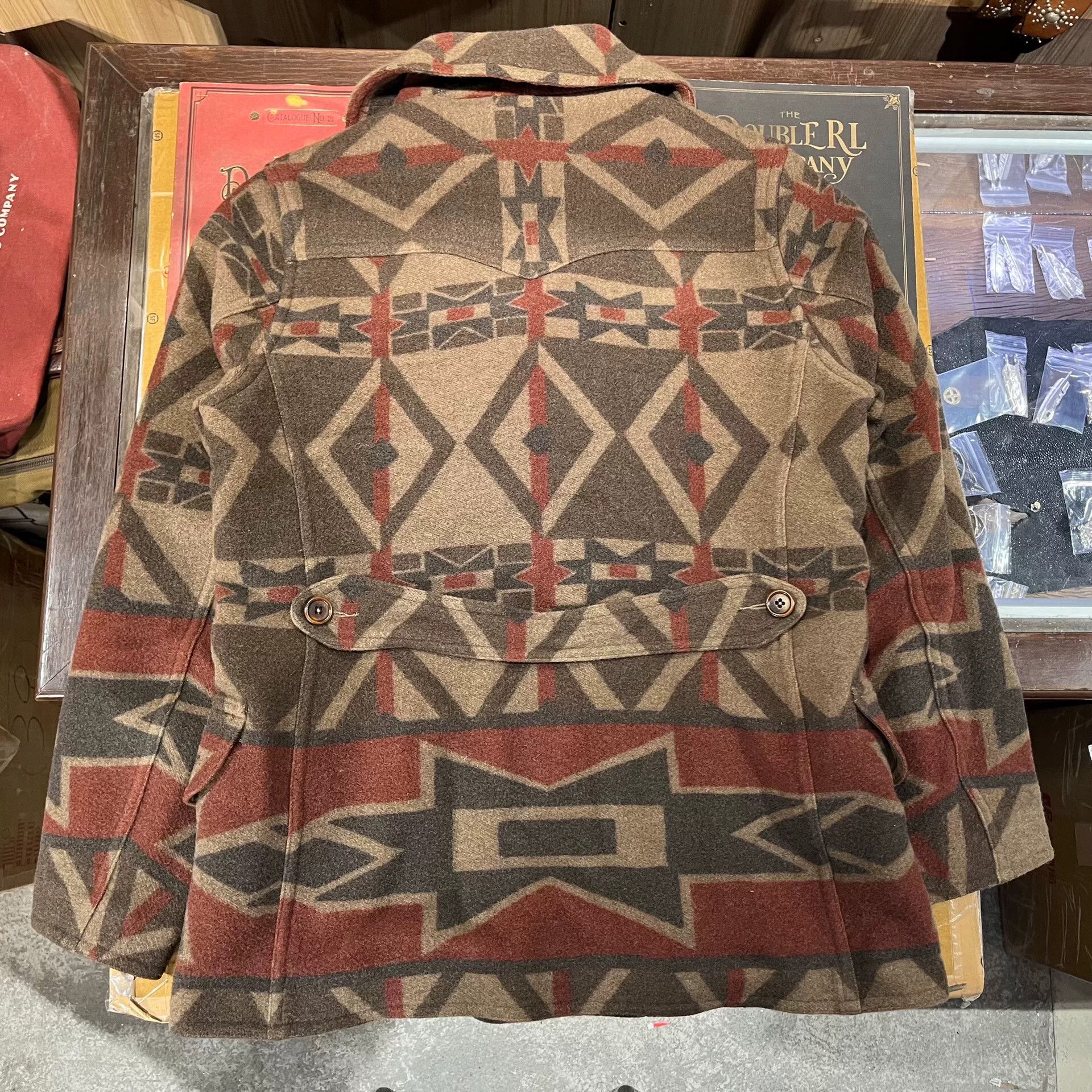 RRL Ralph Lauren rrl anniversary indian blanket wool coat Size US M / EU 48-50 / 2 - 3 Thumbnail